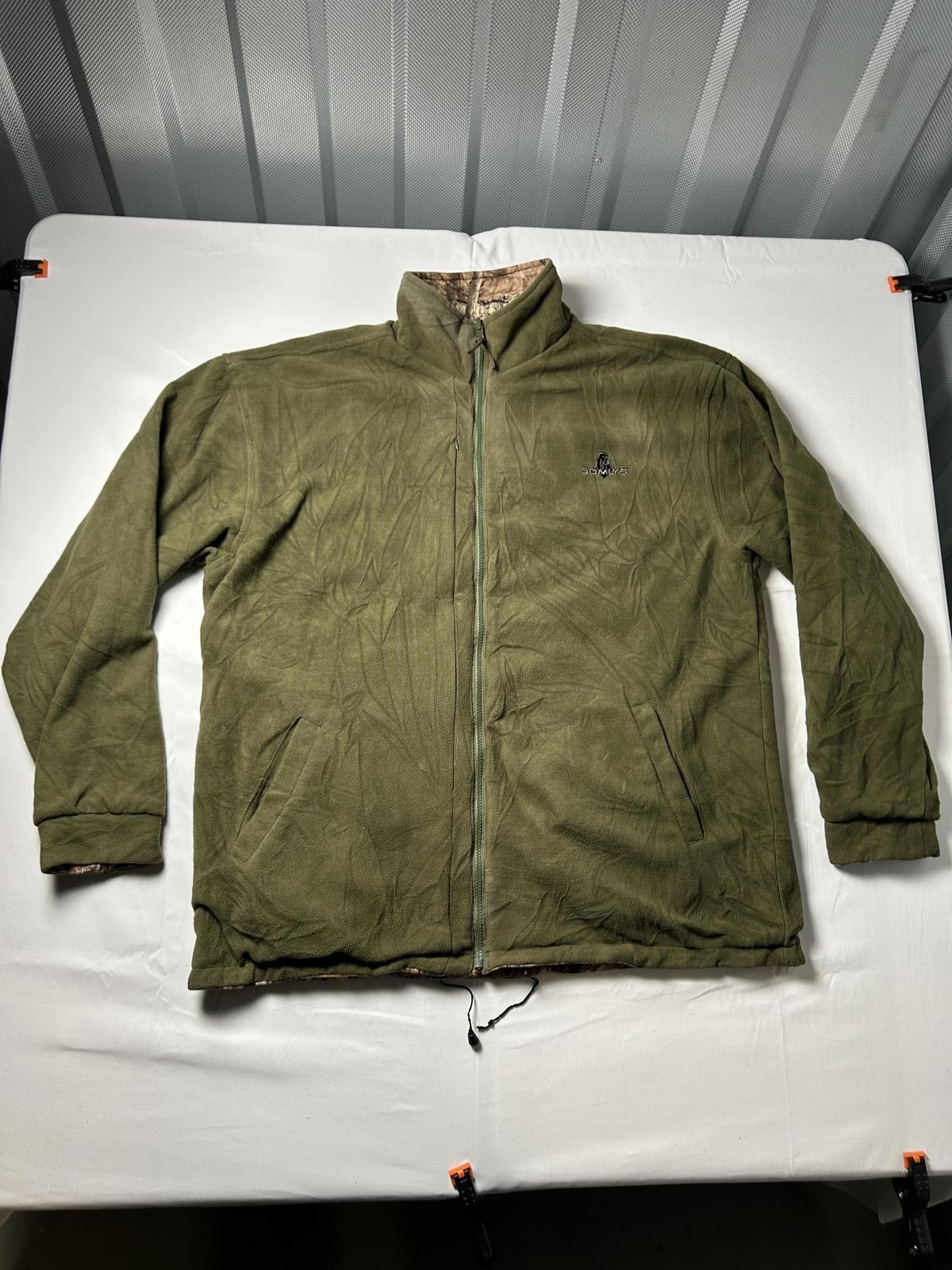 Realtree Reversible Khaki Fleece & RealTree Camo Track Jacket Hunting Size US XL / EU 56 / 4 - 3 Thumbnail