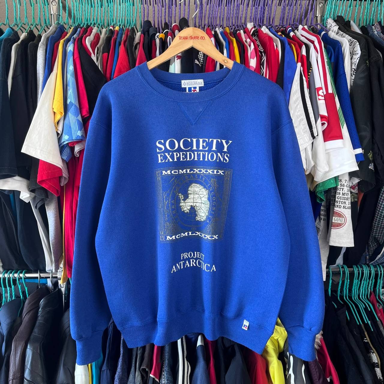 Russell Athletic Russell Athletic Society Expeditions Antarctica Sweatshirt Size US L / EU 52-54 / 3 - 1 Thumbnail