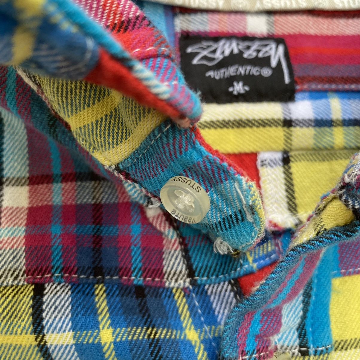 Stussy Stussy Patchwork Flannel Shirt Button Up Multicolor Size US S / EU 44-46 / 1 - 6 Thumbnail
