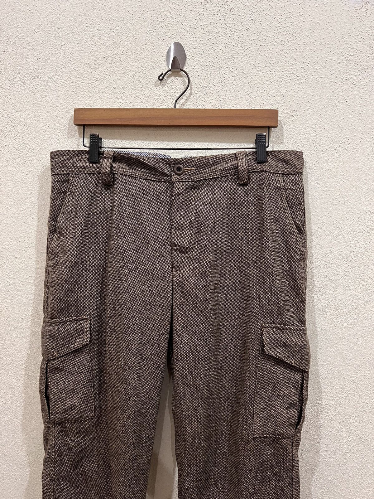 Global Work Japanese Brand Global Work Cargo Wool Pant Size US 35 - 3 Thumbnail
