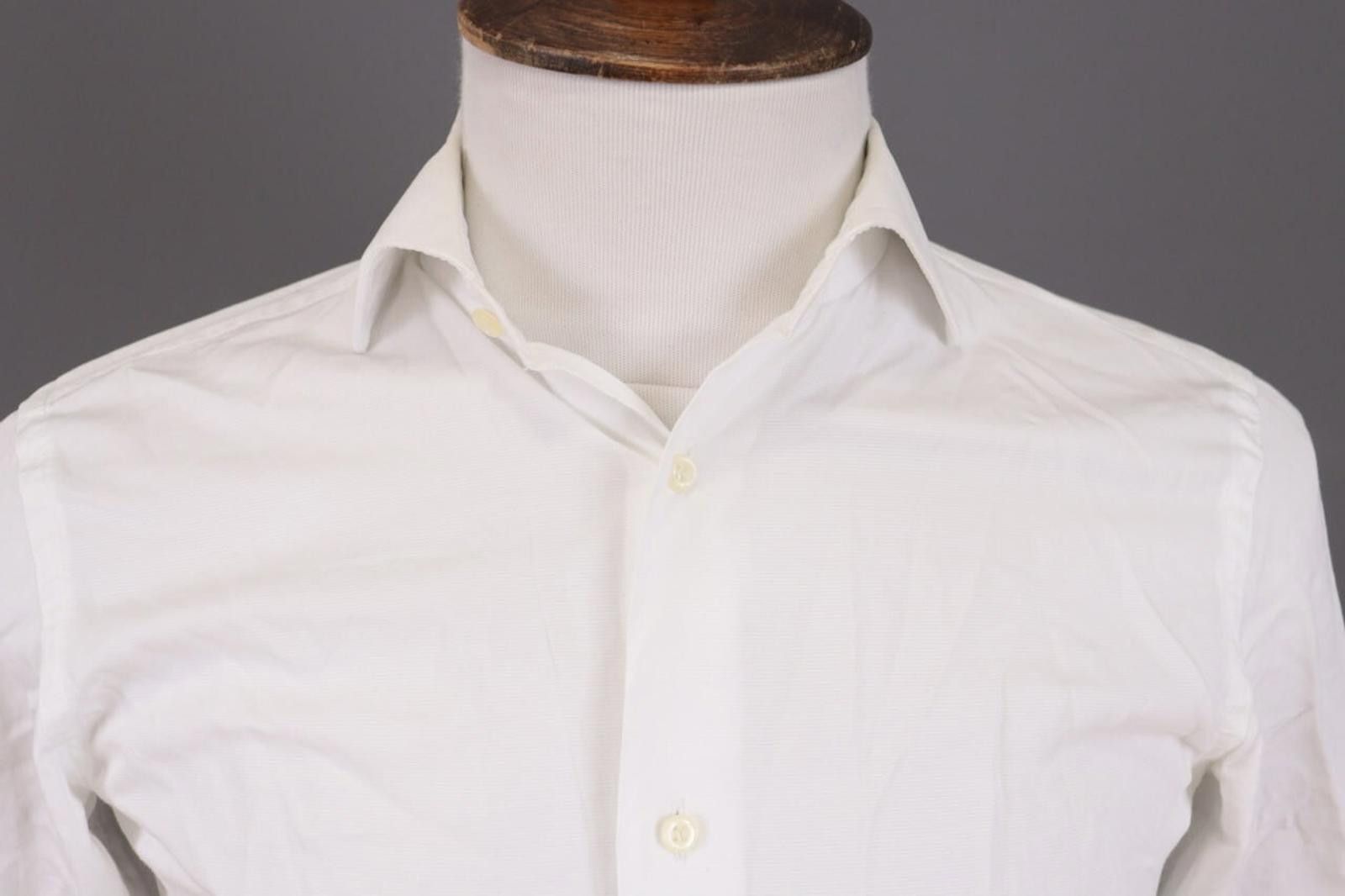 Designer Boggi Milano Tailored Fit Button Down Shirt Size 38 / 15 Size US M / EU 48-50 / 2 - 4 Thumbnail