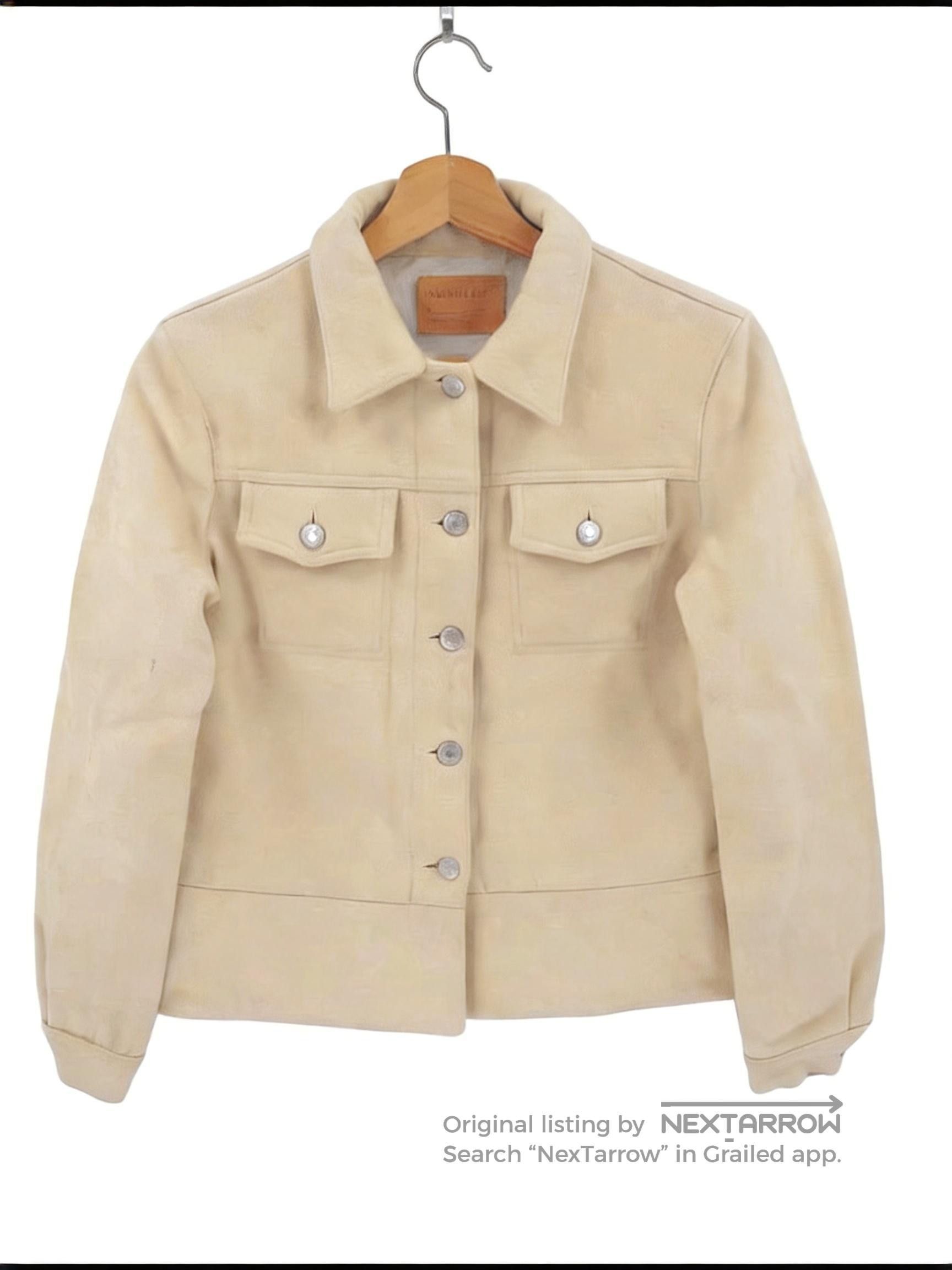 HELMUT LANG 本人期 96年 希少50 Trucker Jacket Helmut Lang Helmut Lang 1996 Archive 1-Pocket Cotton Work Jacket