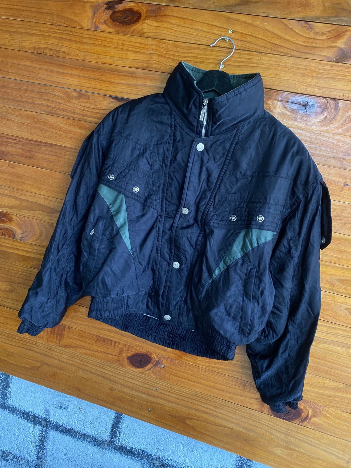 Yamaha Vintage 90s YAMAHA For Sports Enthusiasts BlackBomber Jacket Size US M / EU 48-50 / 2 - 4 Thumbnail