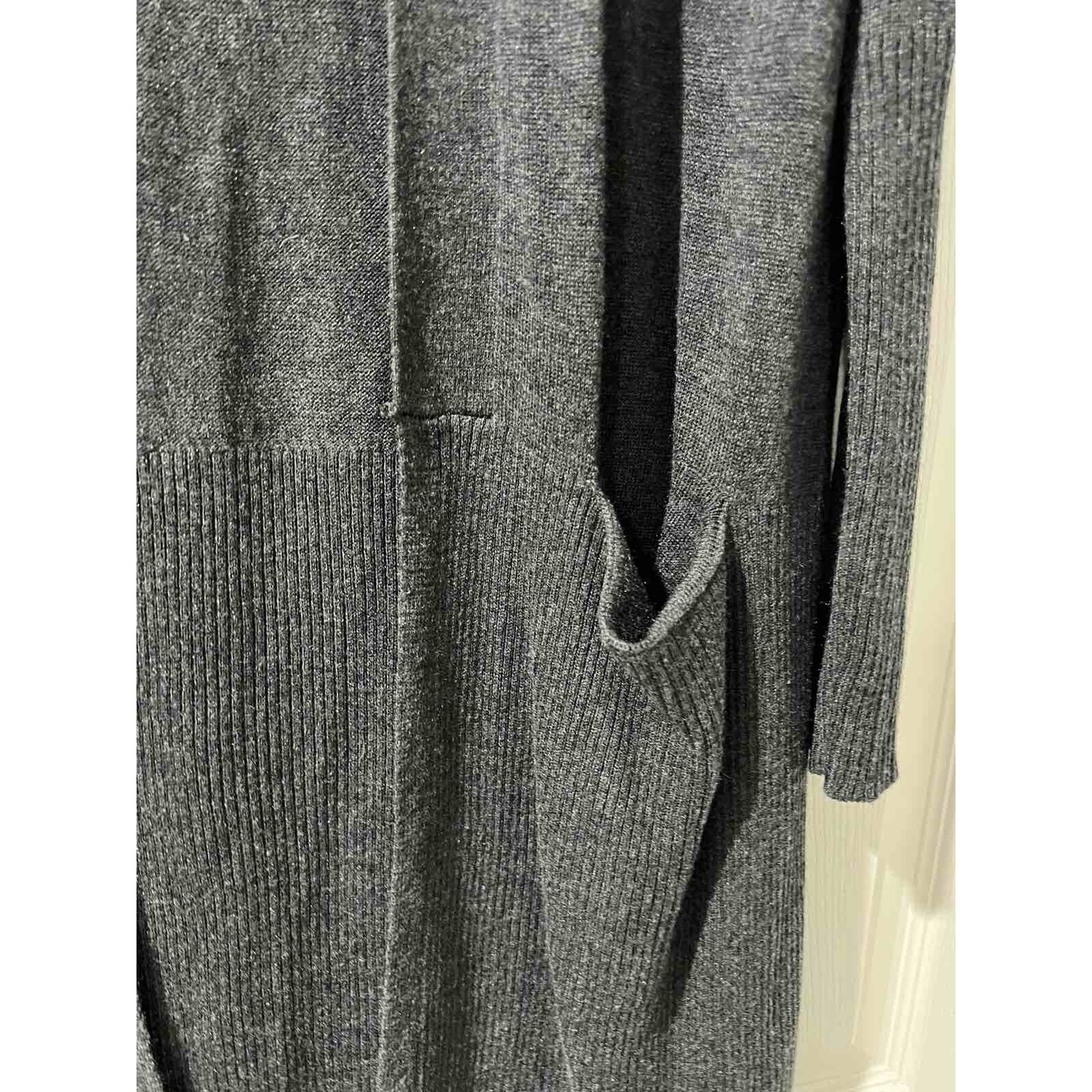 Magaschoni Magaschoni Cashmere Front Cardigan long Gray Size S A001379 Size S / US 4 / IT 40 - 4 Thumbnail