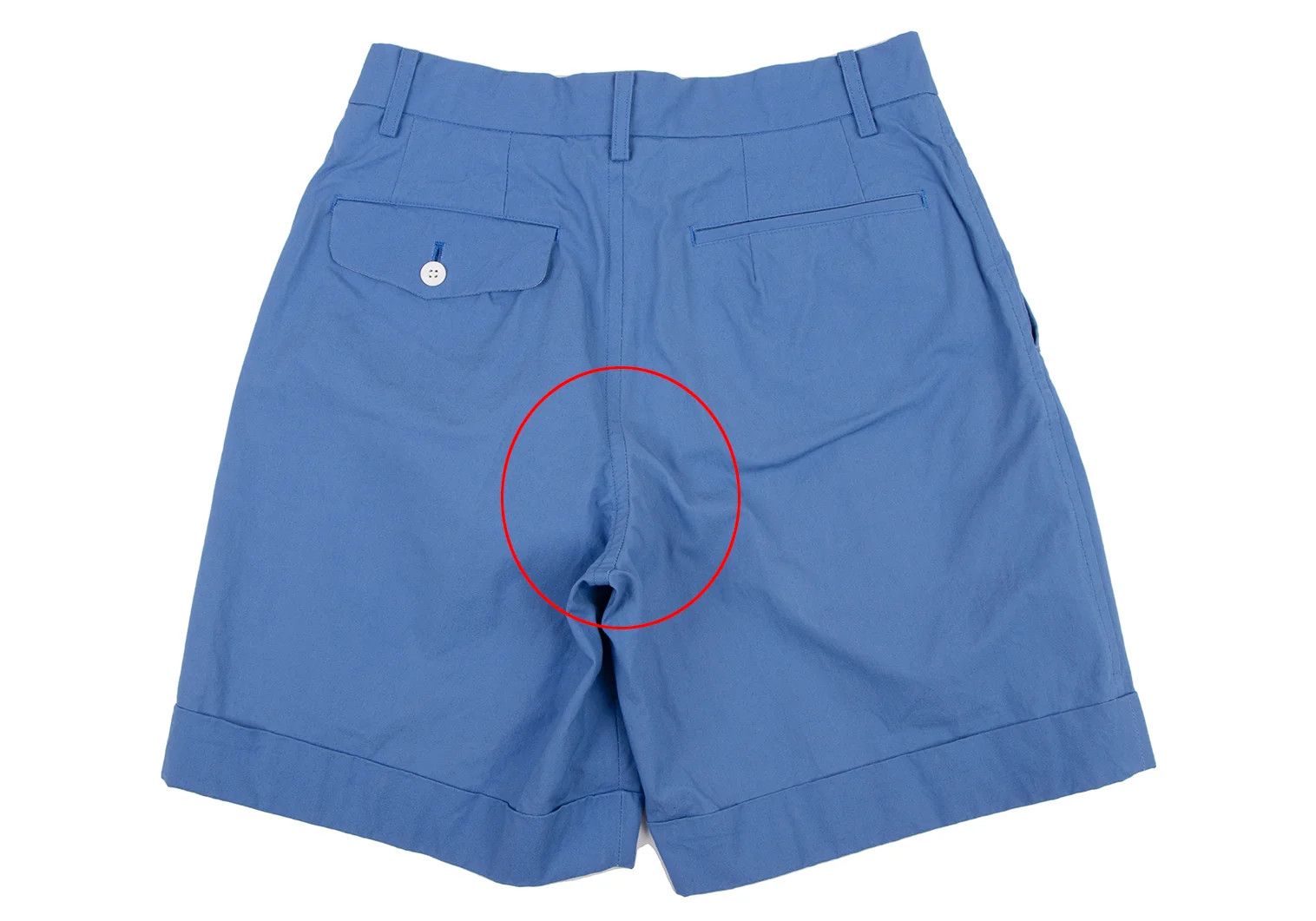 Junya Watanabe Pink Cotton Double Hem Shorts in Blue, Size M Size US 38 / EU 54 - 9 Thumbnail