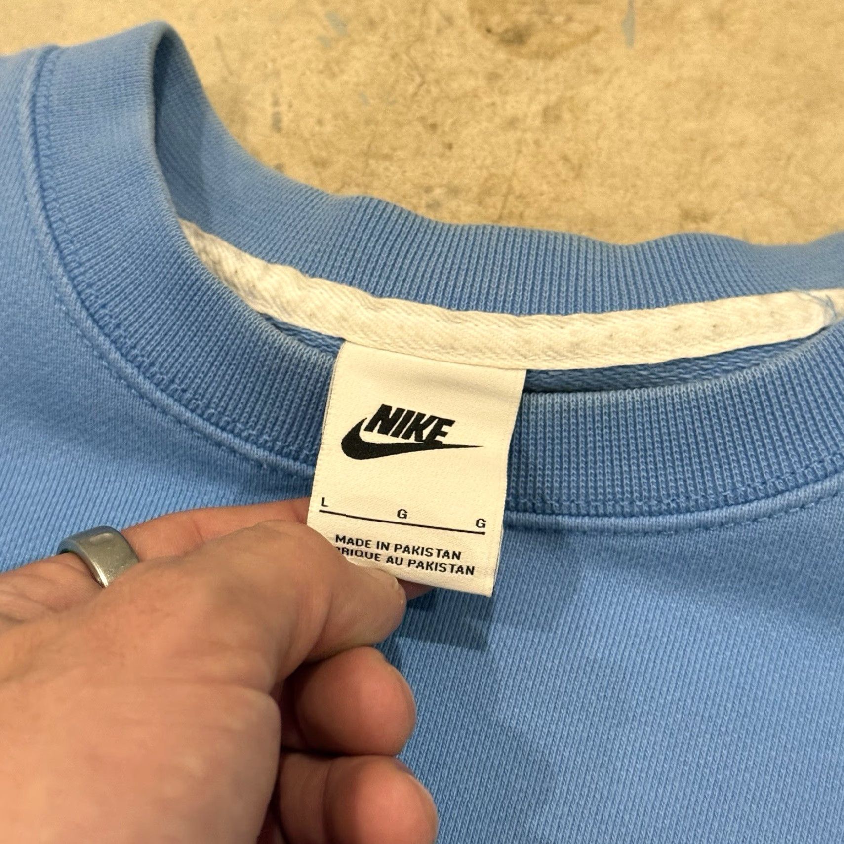 Nike Nike Sportswear Sweatshirt Crew Mens Large French Terry Blue DO8891-412 Retro Logo Size US L / EU 52-54 / 3 - 6 Thumbnail