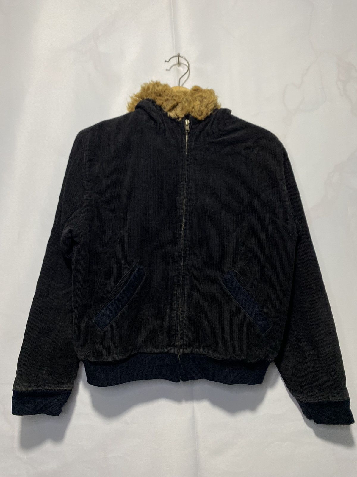 If Six Was Nine × Japanese Brand × Le Grande Bleu (L.G.B.) Blue Moon Blue Corduroy fur hoodie Size US M / EU 48-50 / 2 - 3 Thumbnail