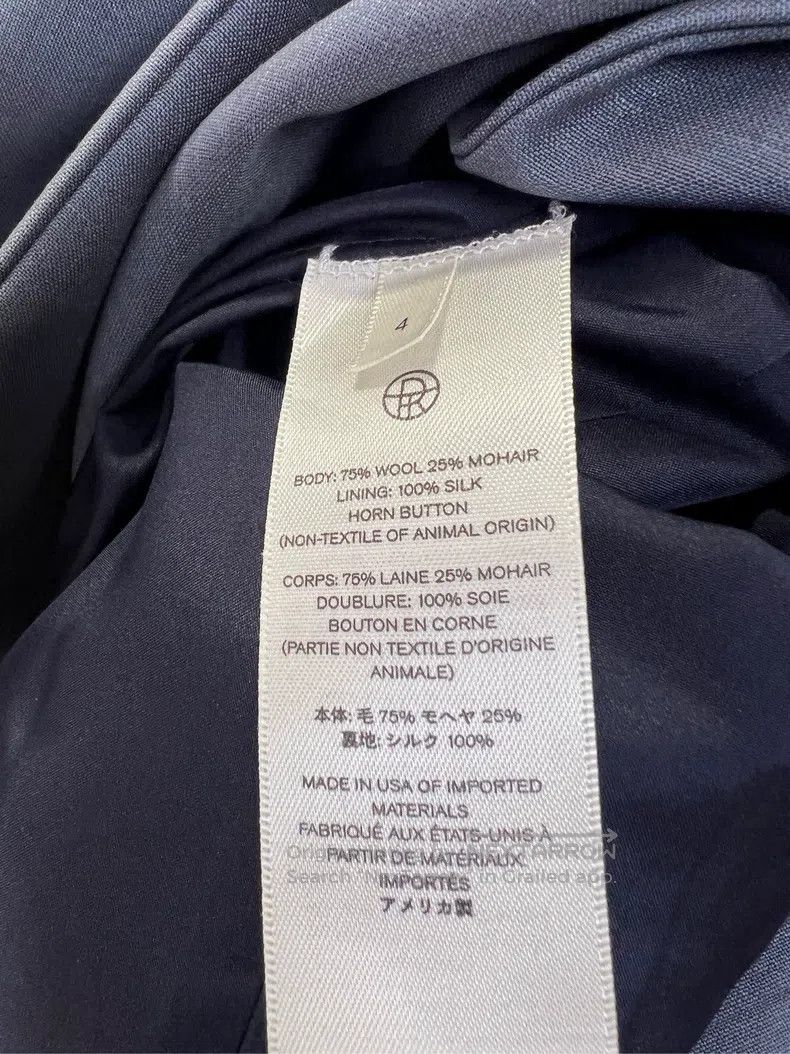 The Row The Row size 4 Blue-gray wool suit Size 36S - 3 Thumbnail