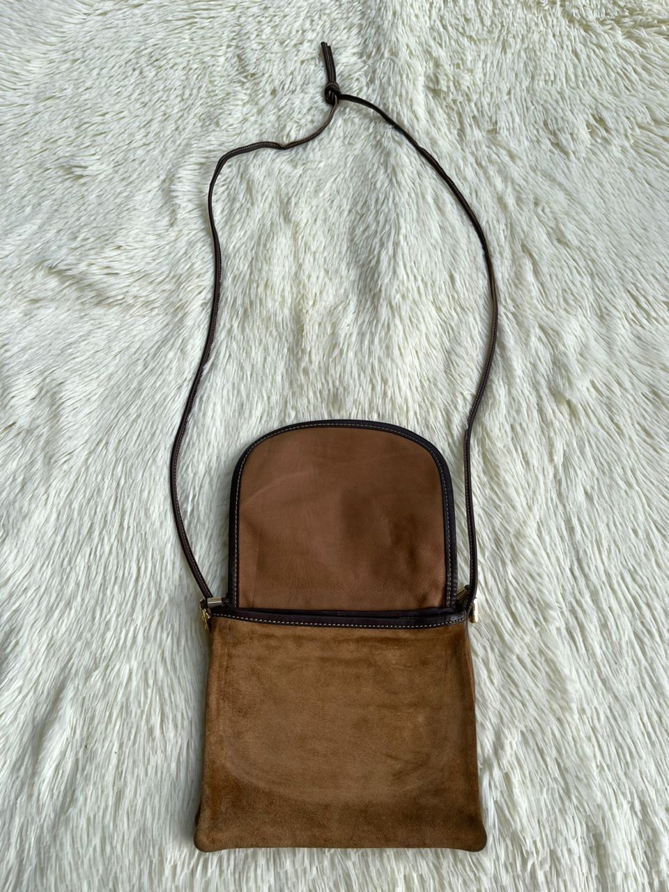 Loewe × Vintage Loewe Suede Leather Sling Bag Size ONE SIZE - 18 Thumbnail