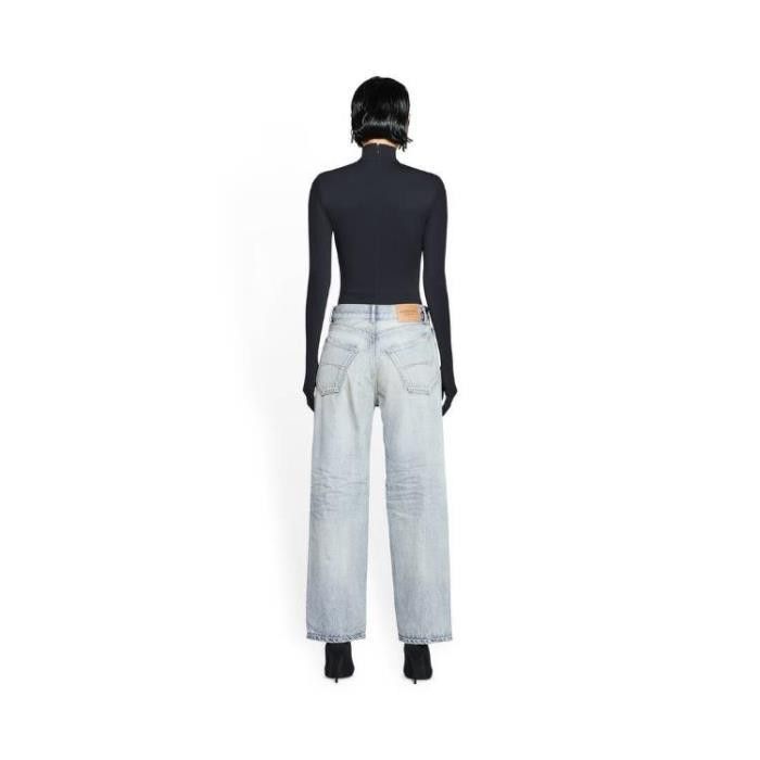 Balenciaga o1srvl11e1125 Ankle Cut Jeans in Light Blue Size 29" - 5 Thumbnail