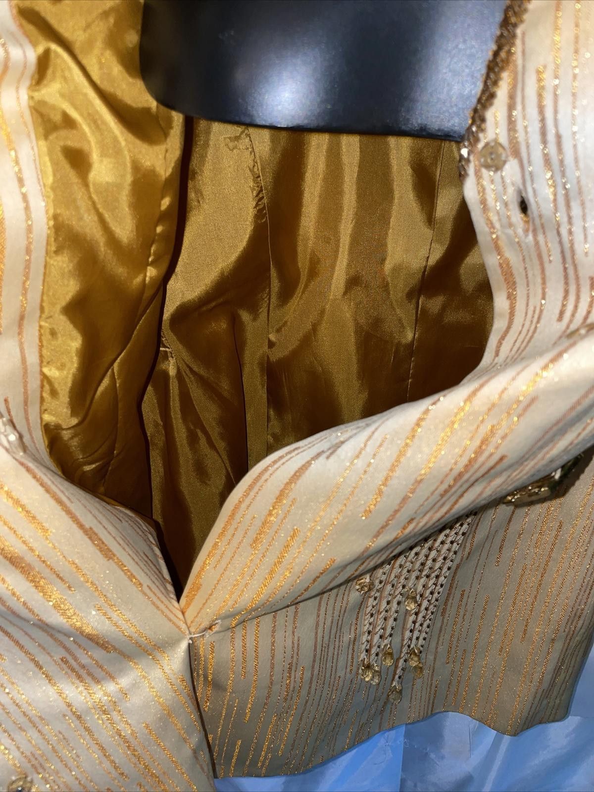 Other Donna Vinci Gold Beaded Embroidered Blazer Jacket Sz 6 Size M / US 6-8 / IT 42-44 - 10 Thumbnail