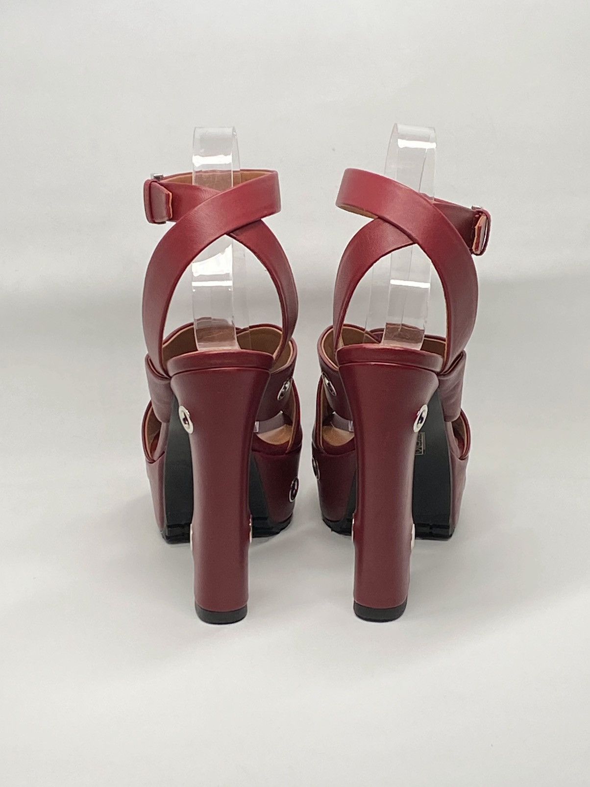 Alaia Alaia Eyelets Leather Platform Sandals size 37.5 Size US 7.5 / IT 37.5 - 6 Thumbnail