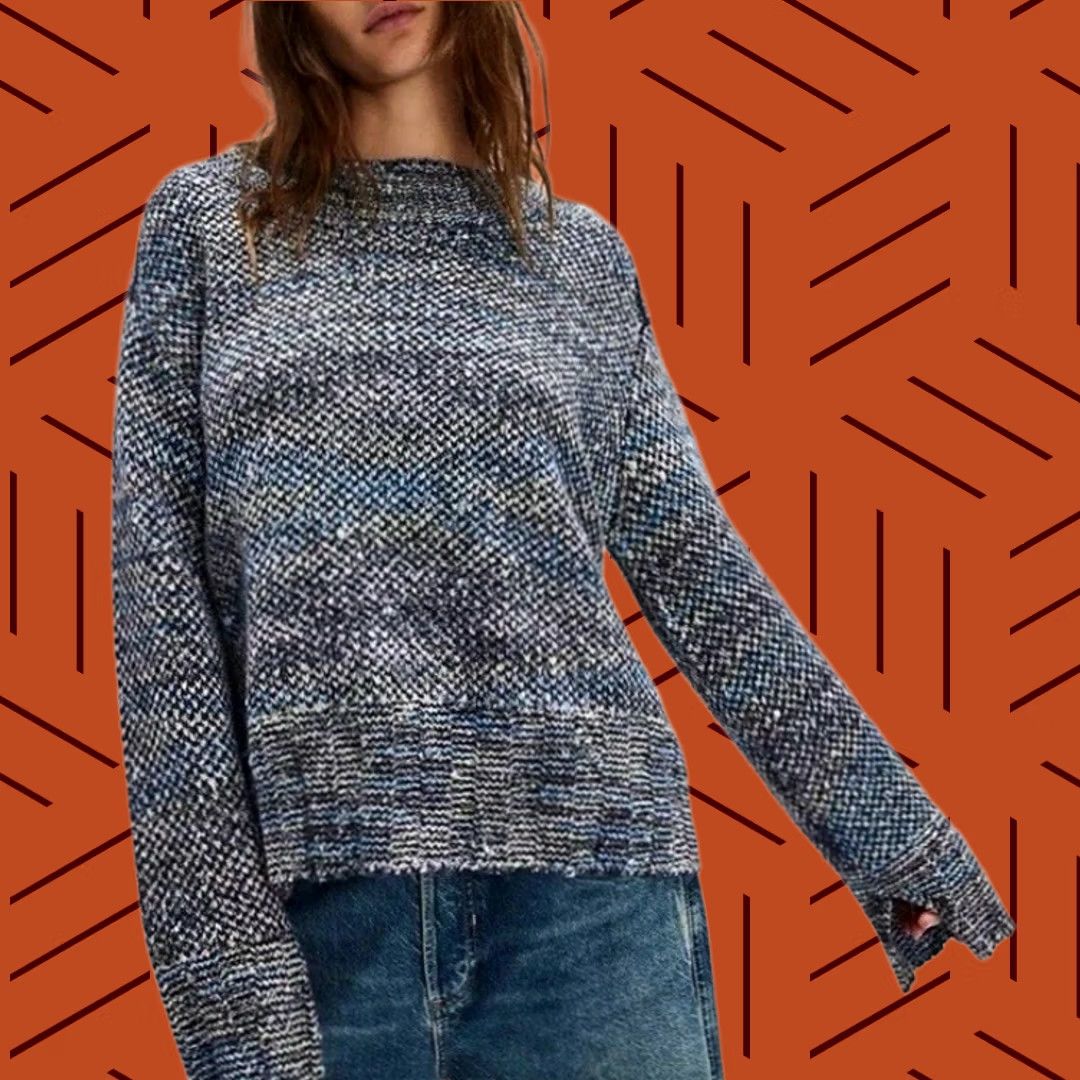 Free People Free People Sweater Pullover Women's L Blue Cotton Candy Pullover Sweater Size L Women Blue Cotton Candy Pullover Sweater 90s Mens Womens Bentley Size L / US 10 / IT 46 - 1 Thumbnail