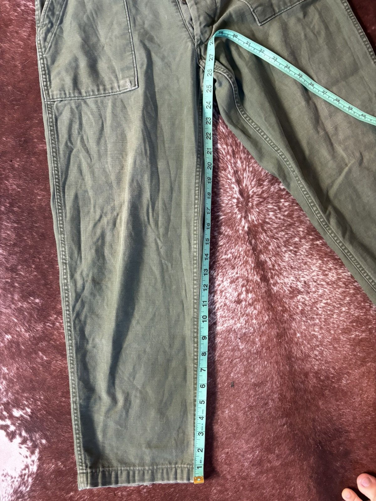Other True Vintage 40s WWll Military US Army Trousers Mens 28x28 Size US 28 / EU 44 - 9 Thumbnail