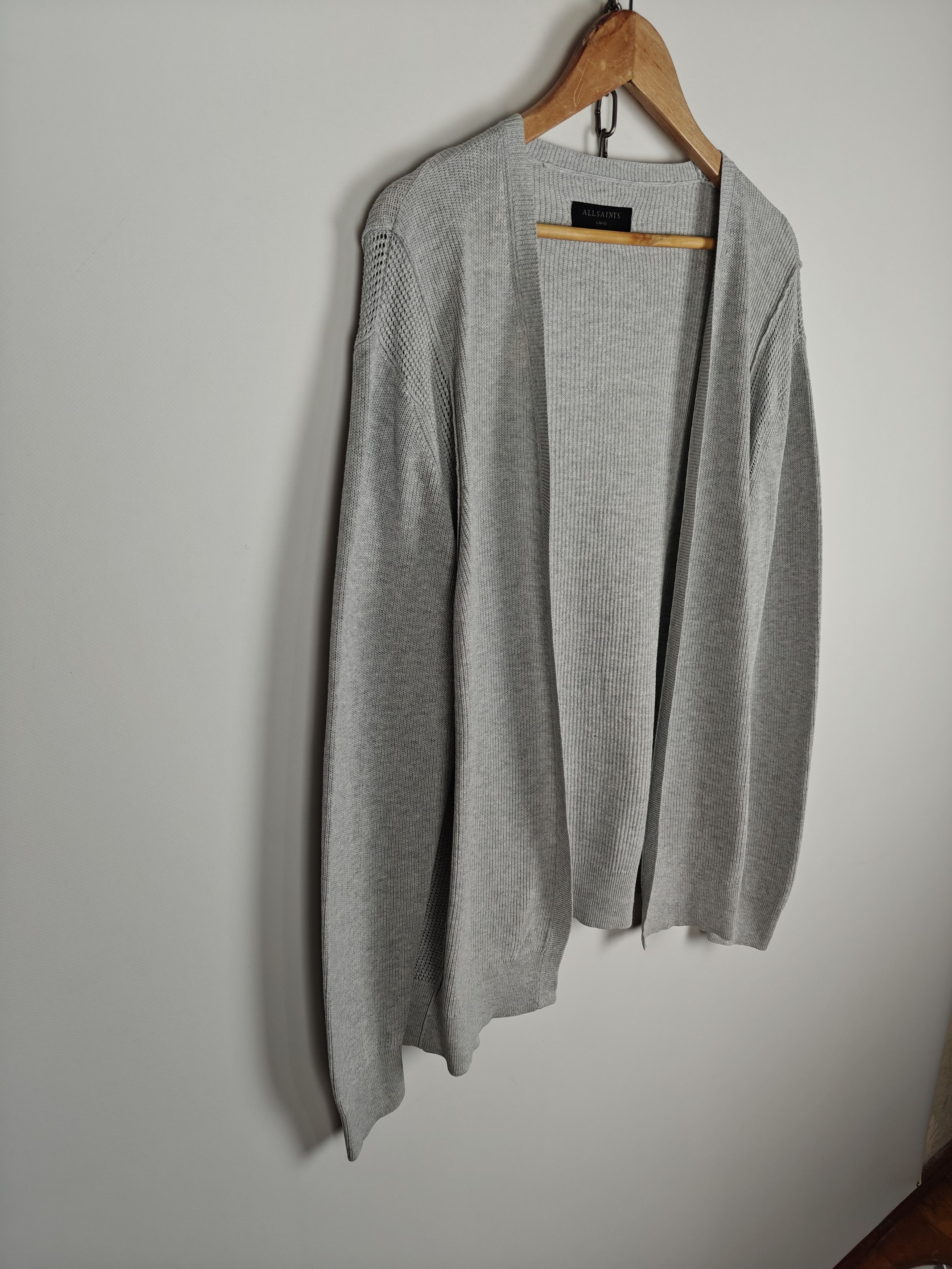 Allsaints Allsaints Kett Cardigan Gray Pullover size L Size US L / EU 52-54 / 3 - 4 Thumbnail