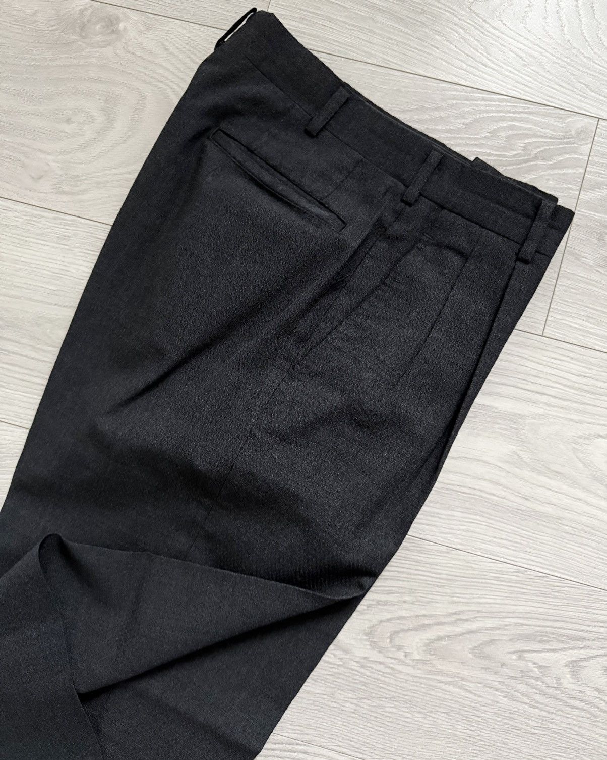 Comme des Garcons Comme Des Garcons Homme 2003 Double Pleat Textured Pants Size US 30 / EU 46 - 8 Thumbnail