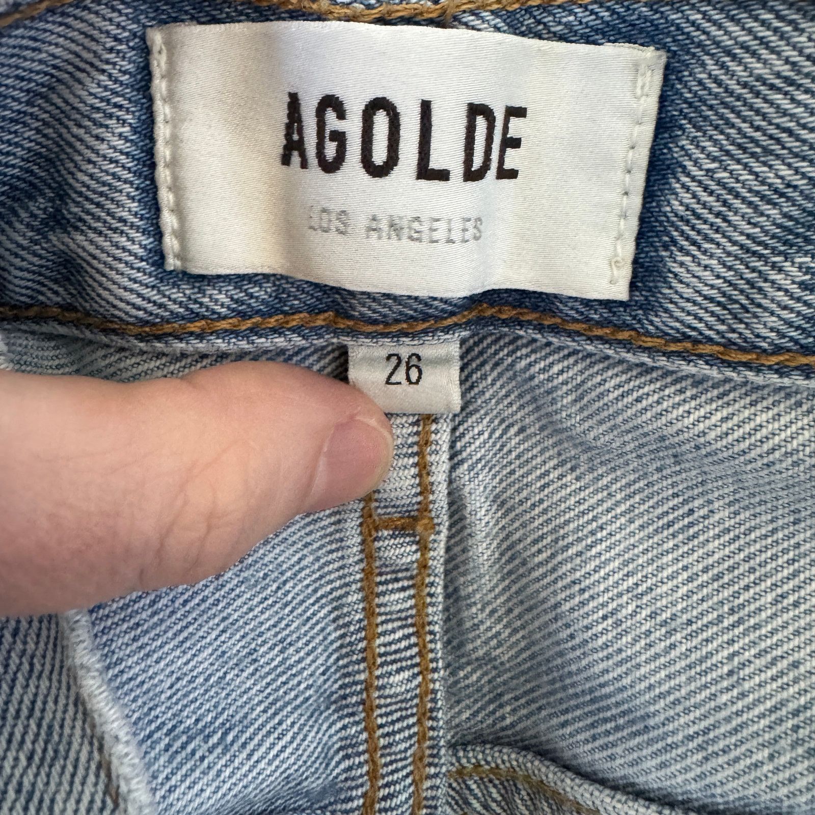 Agolde AGOLDE Pinch Waist High Rise Kick Jean Riptide Size 26" / US 2 / IT 38 - 5 Thumbnail