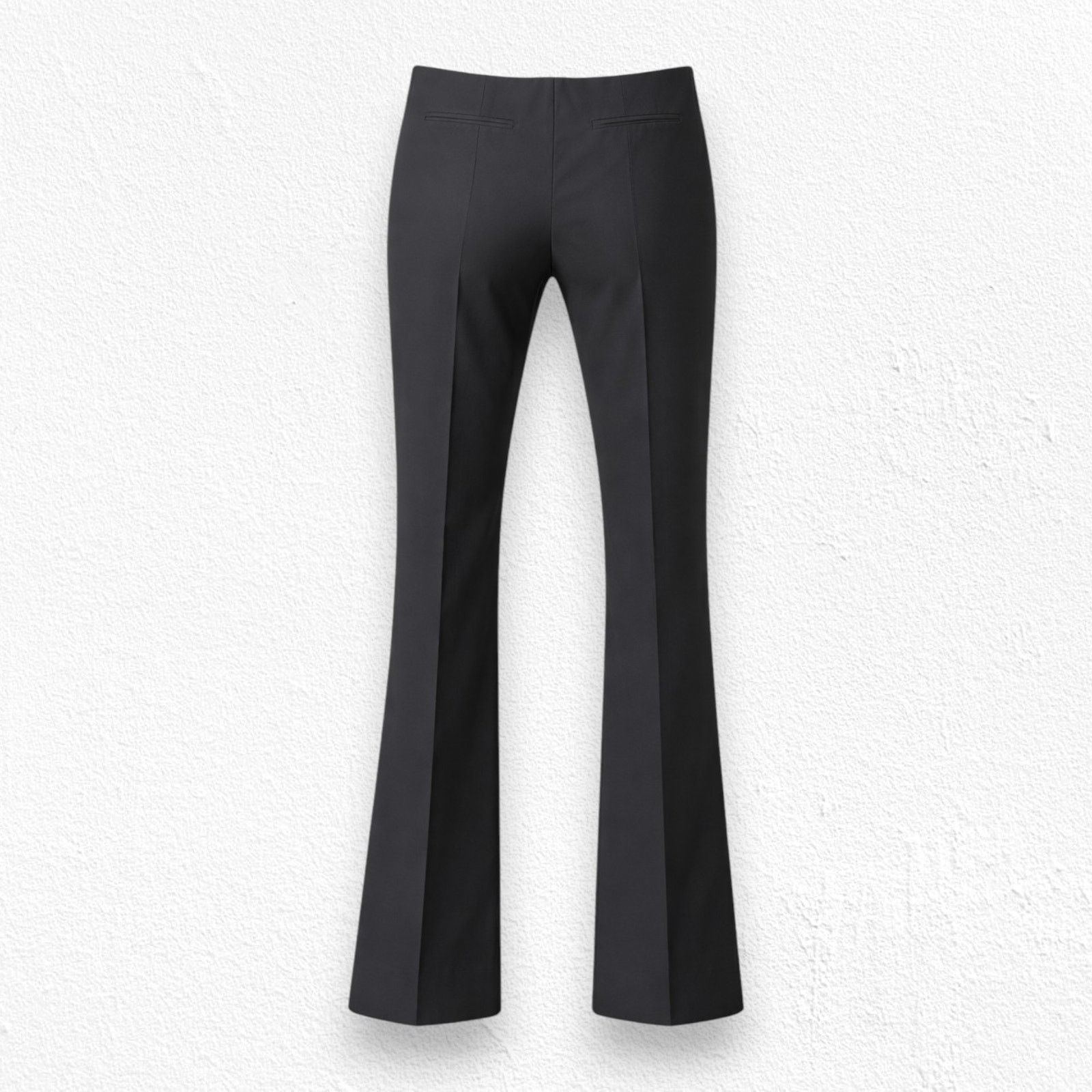 zara high waisted dress pants Zara Women's High Rise Button Accent Center Seam Stretch Dress Pants
