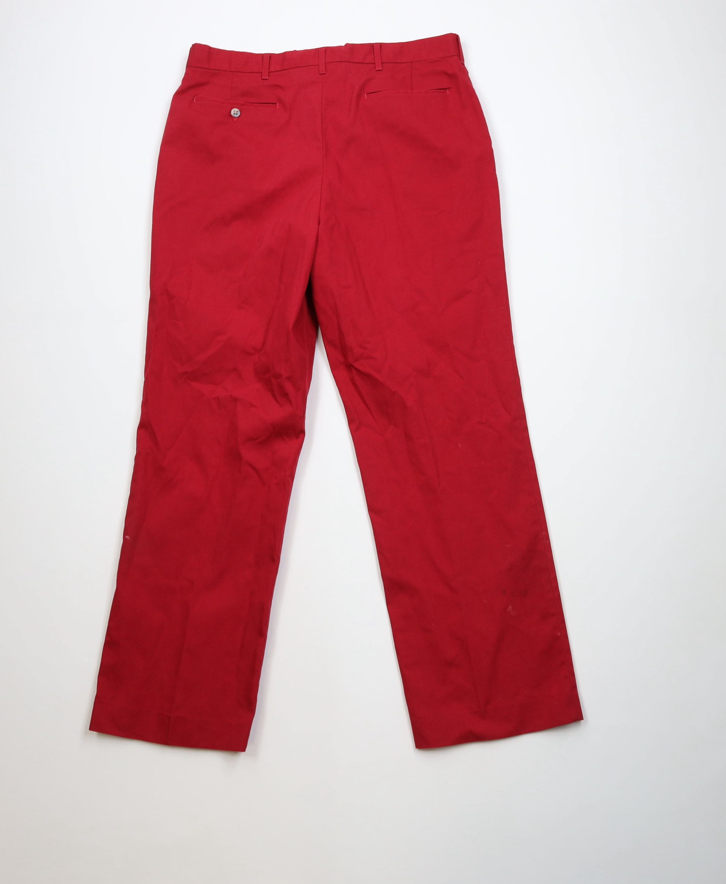Vintage Vintage 70s Streetwear Knit Wide Leg Chino Pants Red USA Size US 36 / EU 52 - 10 Thumbnail
