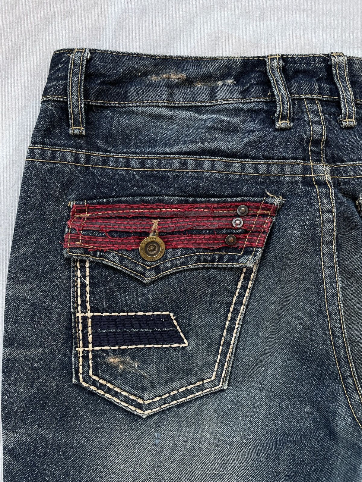 Designer Lolita Distressed Jeans (P104) Size US 34 / EU 50 - 10 Thumbnail