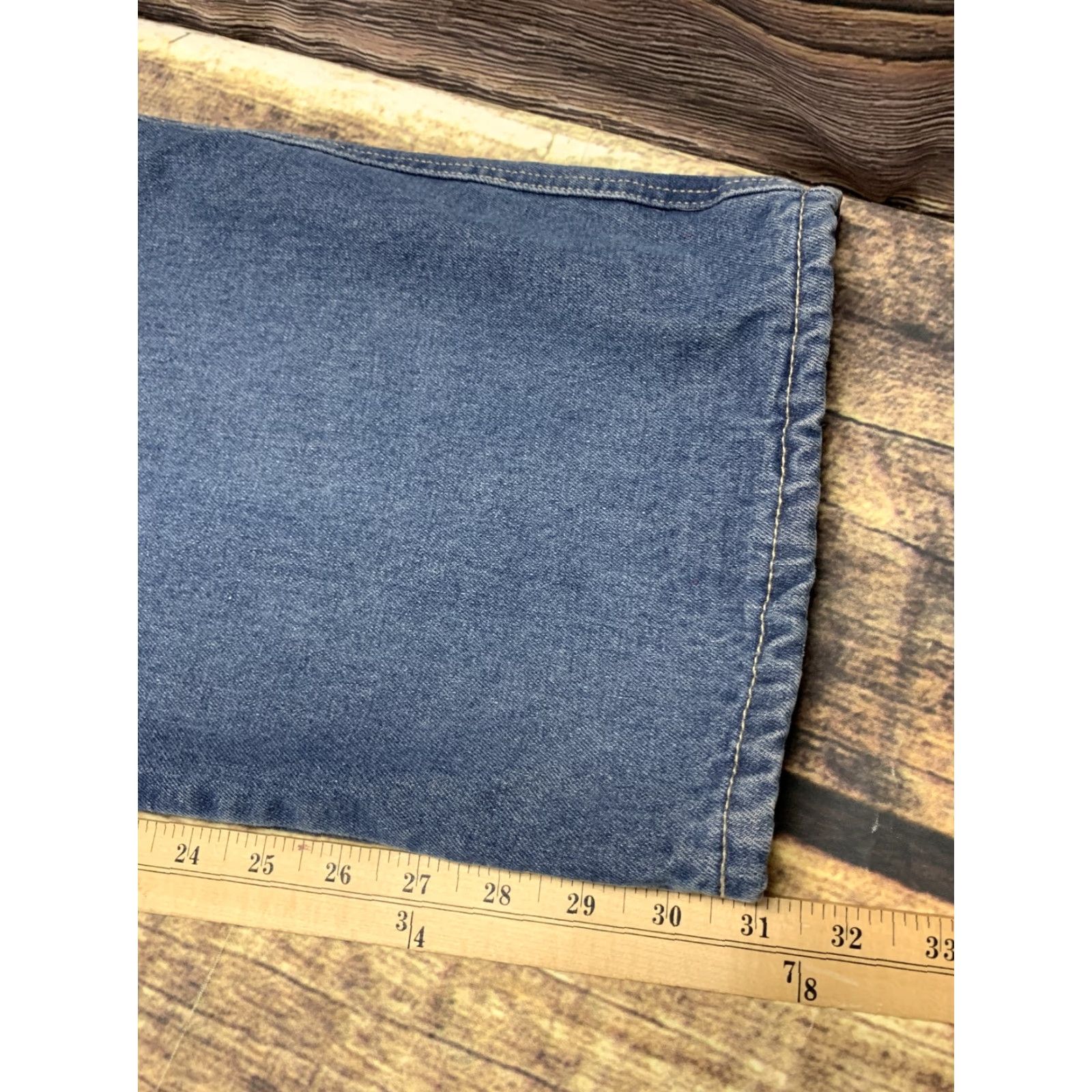 Vintage Canyon Creek Jeans Men 40X32 Blue Straight Leg Regular Fit Fleece Lined Jeans Size US 40 / EU 56 - 3 Thumbnail