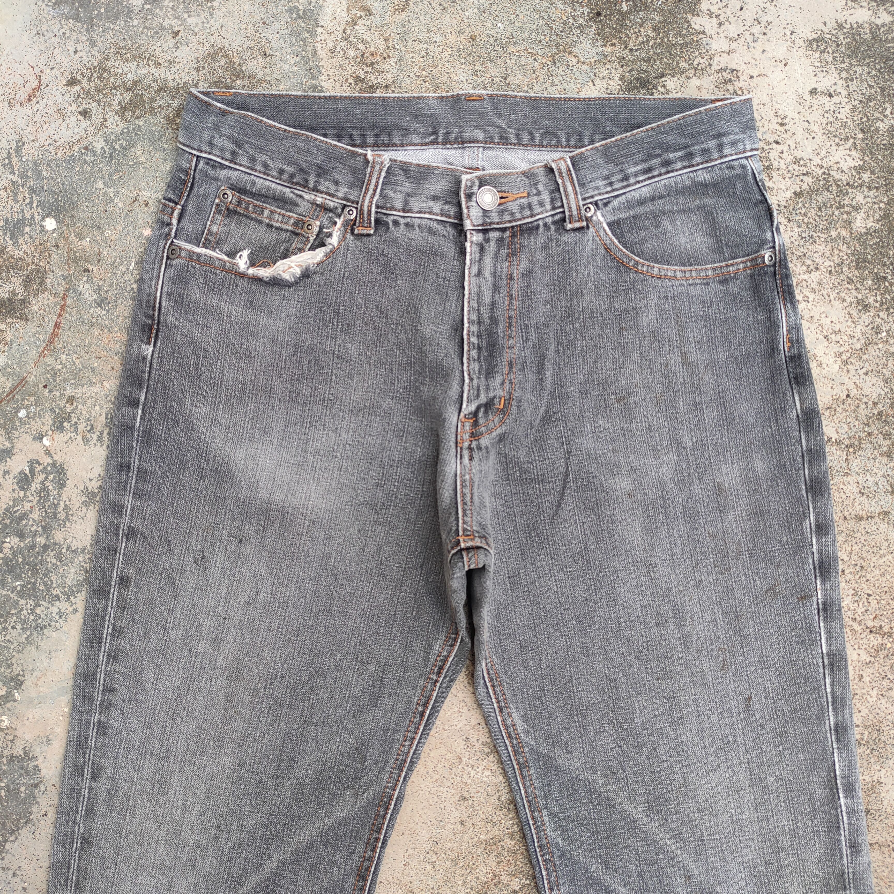Japanese Brand × Jean VINTAGE JAPANESE FADED BLACK JEANS DENIM PANTS Size US 33 - 2 Thumbnail