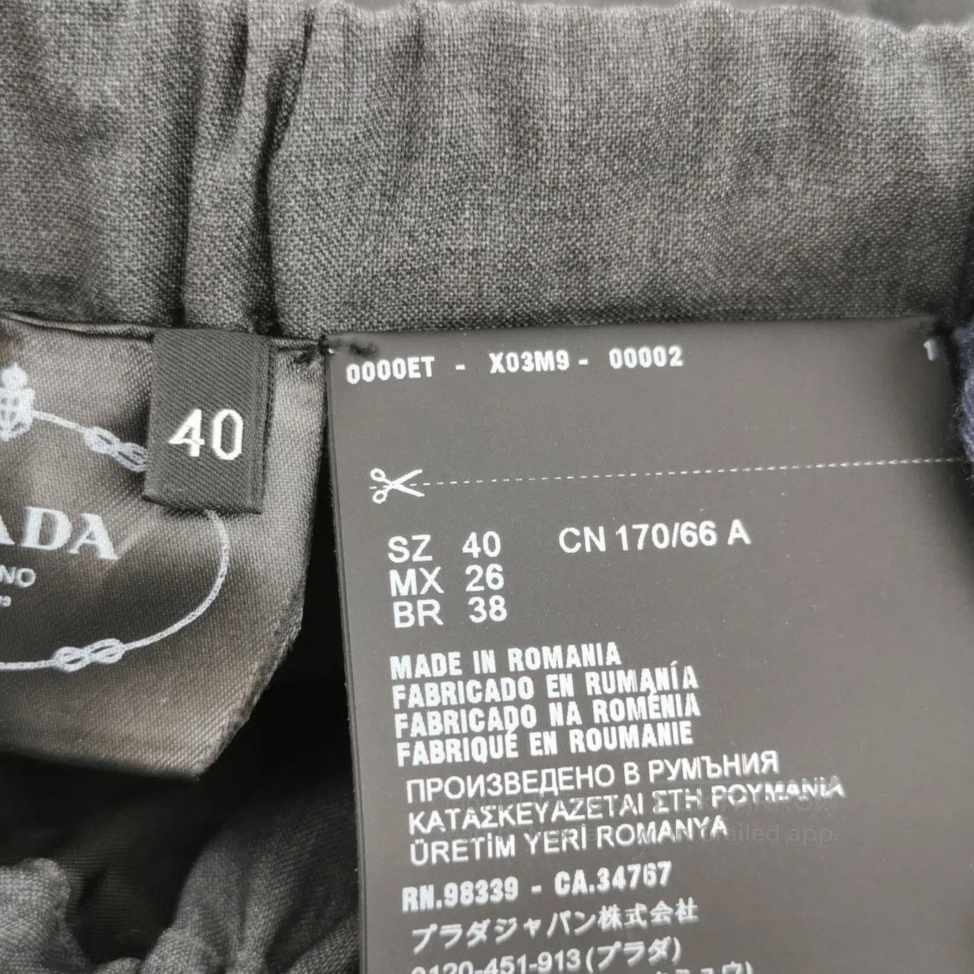 Prada Prada Wool Cargo Pants in Black . Size 39" - 5 Thumbnail