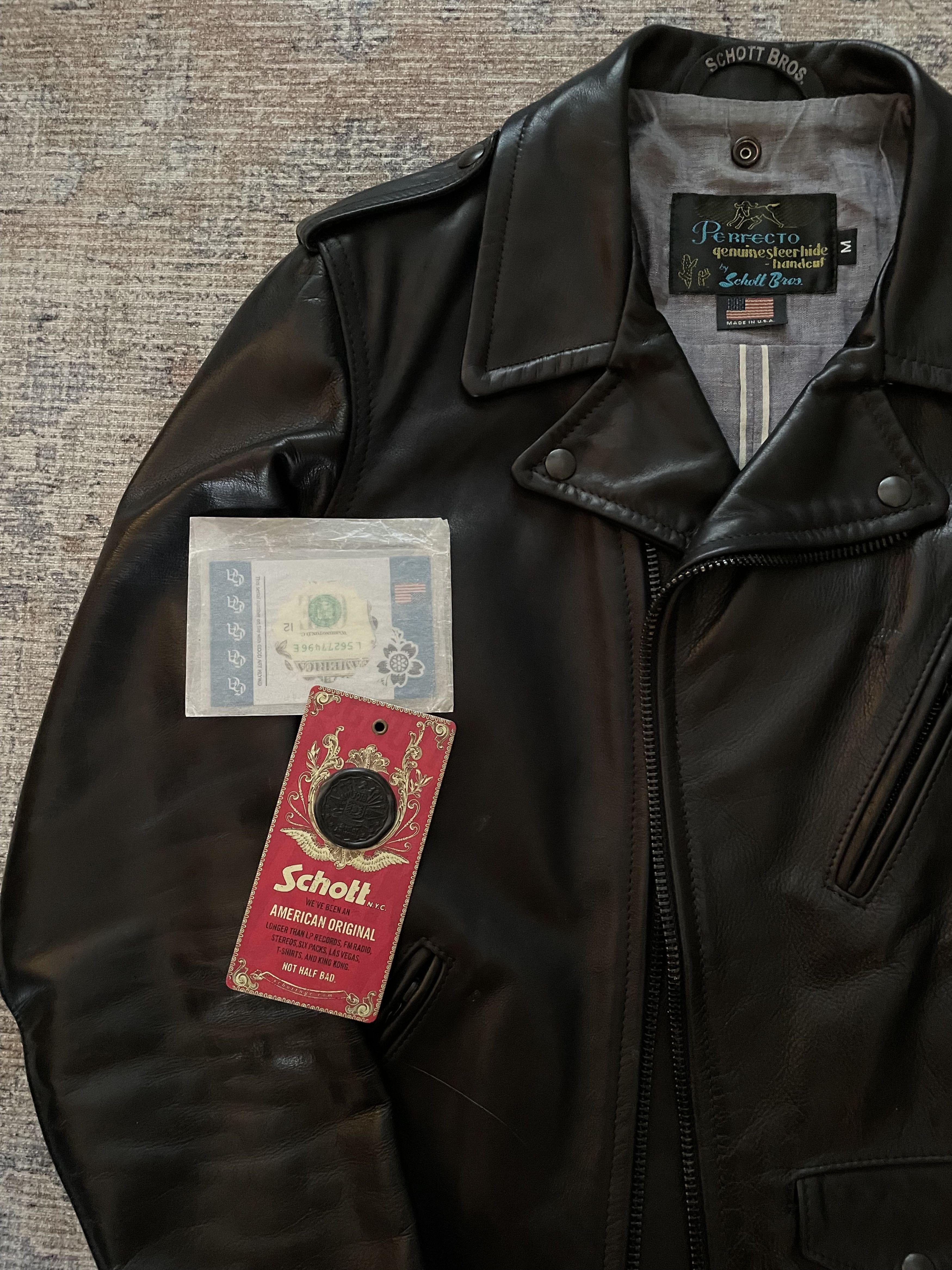3sixteen × Schott Schott x 3sixteen Perfecto Leather Jacket Size US M / EU 48-50 / 2 - 8 Thumbnail