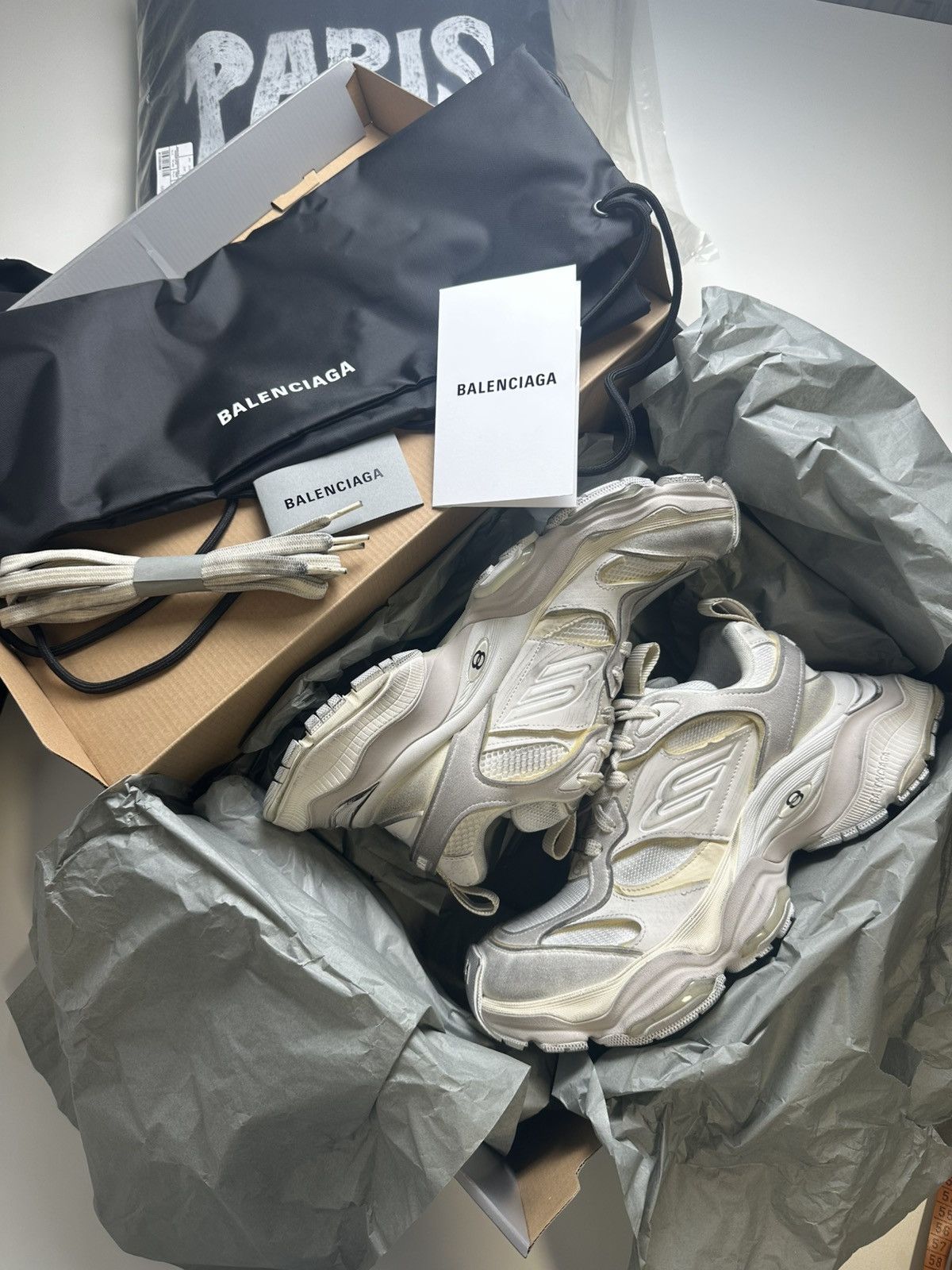 Balenciaga Balenciaga Cargo sneaker 41 dirty white NEW Size US 8 / EU 41 - 2 Thumbnail