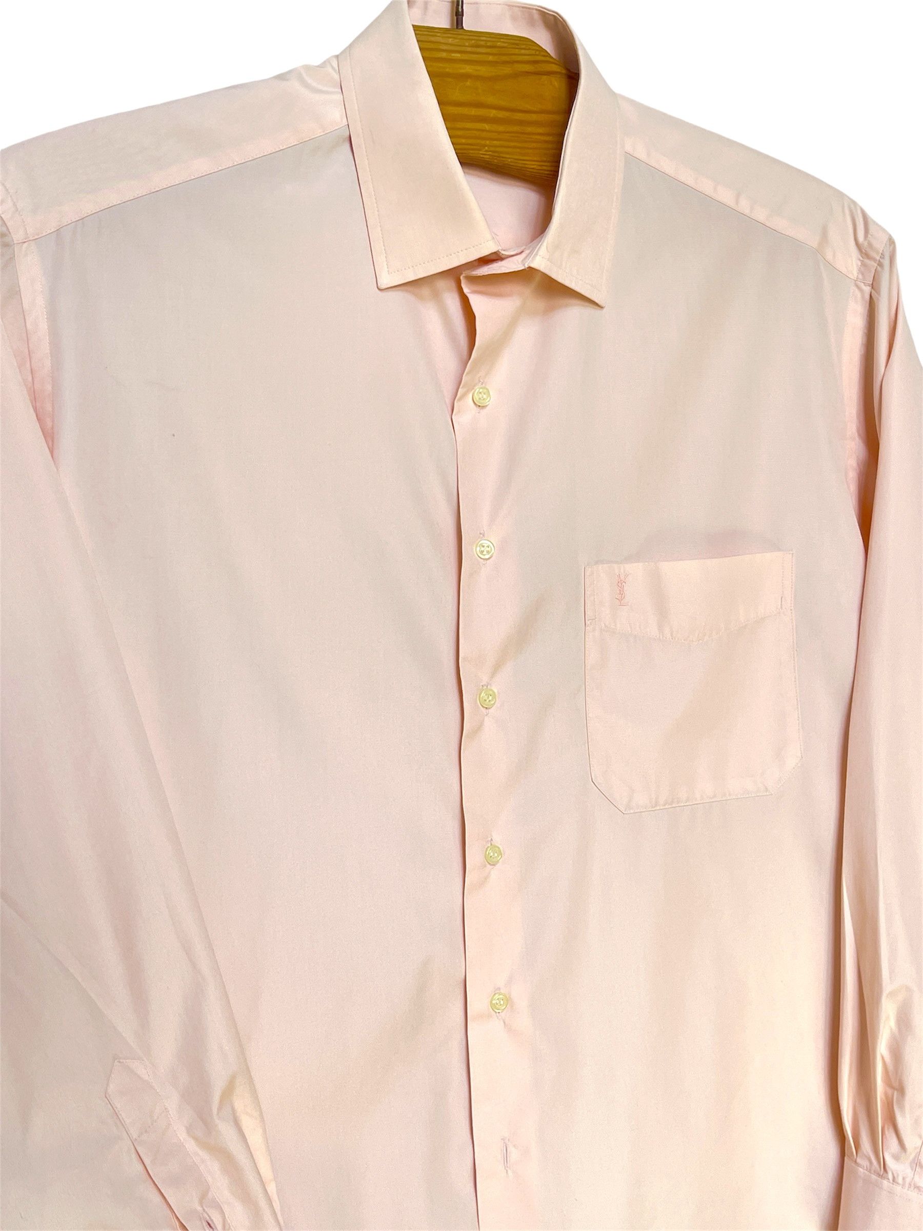 Yves Saint Laurent 🔥 salmon pink YSL Yves Saint Laurent shirt size xl Size US XL / EU 56 / 4 - 3 Thumbnail