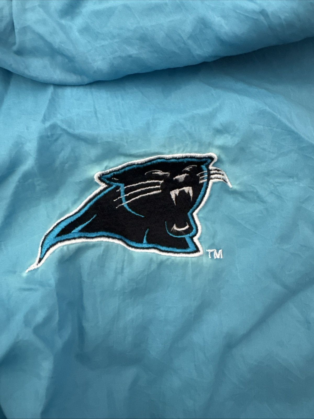 Vintage Vintage North Carolina Panthers windbreaker track pants Size US 31 - 4 Thumbnail