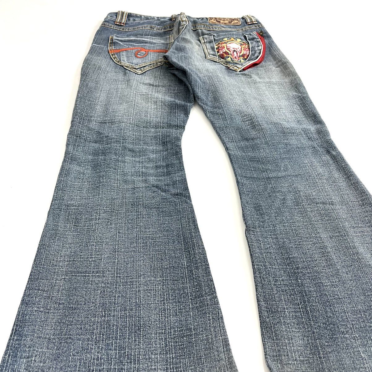 If Six Was Nine × Japanese Brand × Le Grande Bleu (L.G.B.) BCBG Flared Jeans Embroidered Bootcut Denim Pants Size 30" / US 8 / IT 44 - 10 Thumbnail