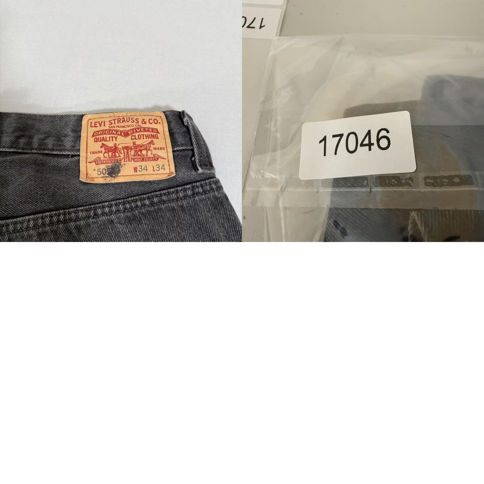 Levi's VINTAGE Levi's Jeans Mens 34x34 Black 505 Straight Fit Denim pants Y2K Size US 34 / EU 50 - 11 Thumbnail