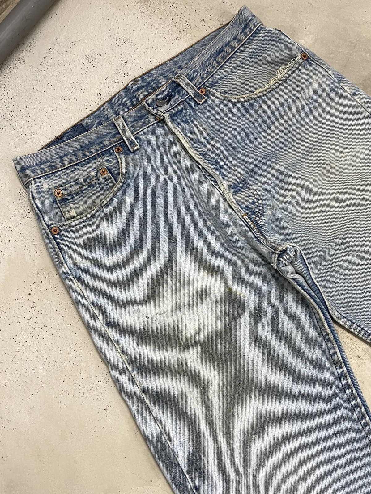 Levi's Vintage USA Levis 501 Distressed Rusty Cut Denim Size US 31 - 3 Thumbnail