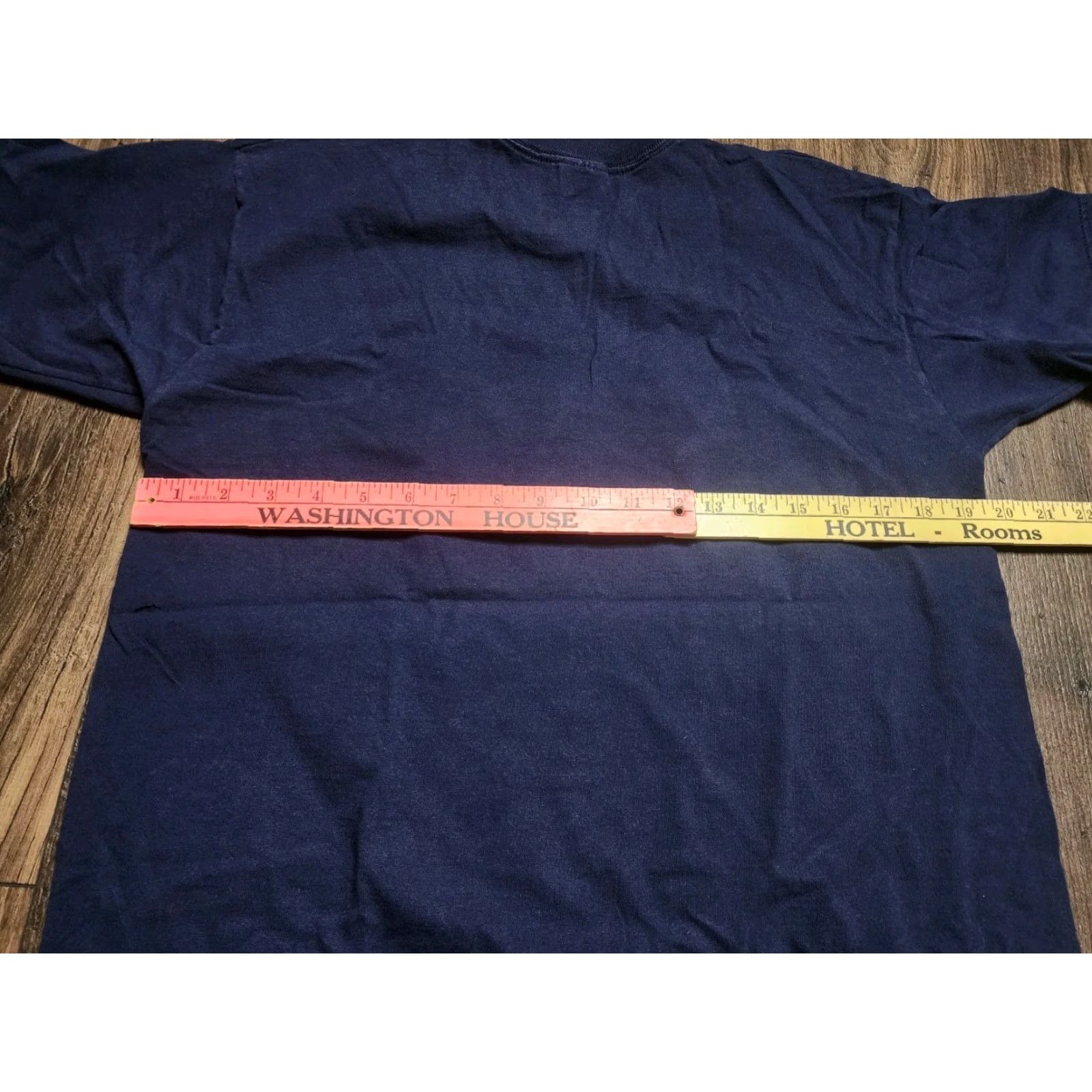 Gildan VINTAGE 90s Gildan T Shirt Adult Large Blue Kansas Sunflowers Patriotic Graphic Print Mens Size L / US 10 / IT 46 - 3 Thumbnail