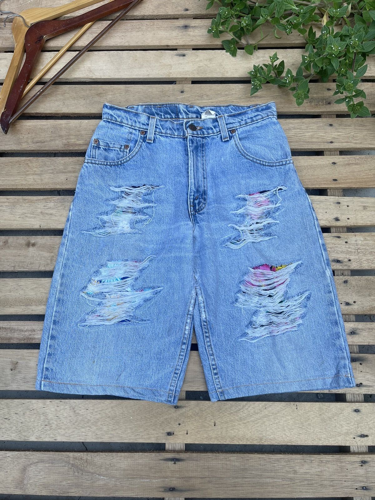 Levi's × Levi's Vintage Clothing 90s Vintage Levis 560 Distressed Denim Cropped Pants Size US 30 / EU 46 - 2 Thumbnail