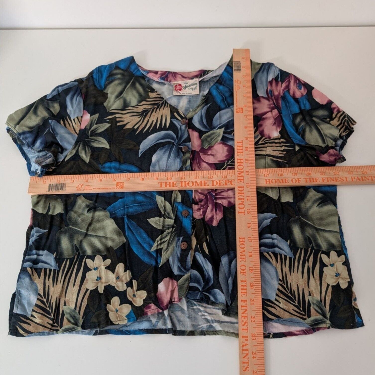 Hilo Hattie Vintage Hilo Hattie Floral Hawaiian Shirt Womens Size XL Size XL / US 12-14 / IT 48-50 - 7 Thumbnail
