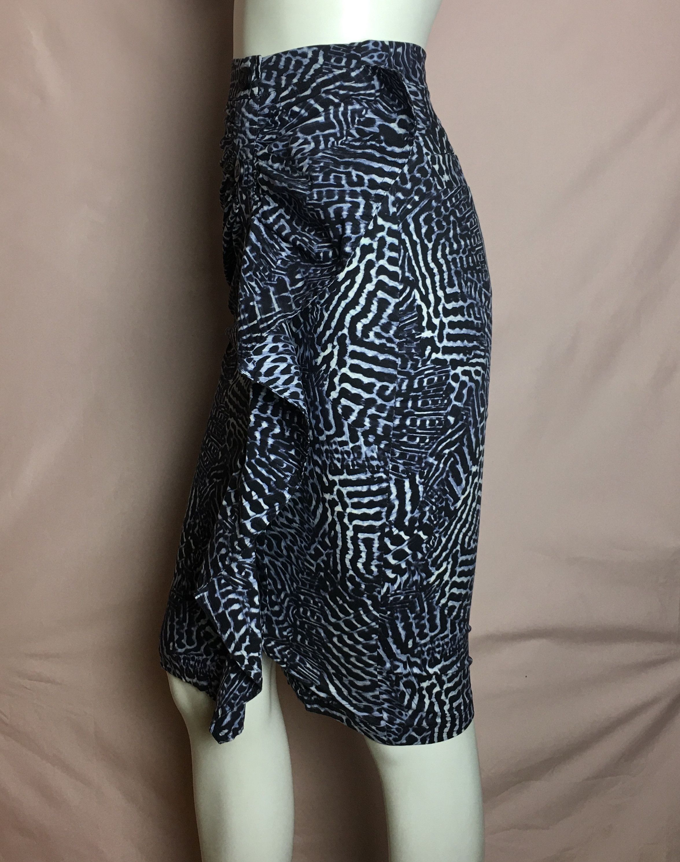 Max Mara Max Mara Patterned Button-Down Cotton Skirt US 2 IT 36 Size 26" / US 2 / IT 38 - 5 Thumbnail