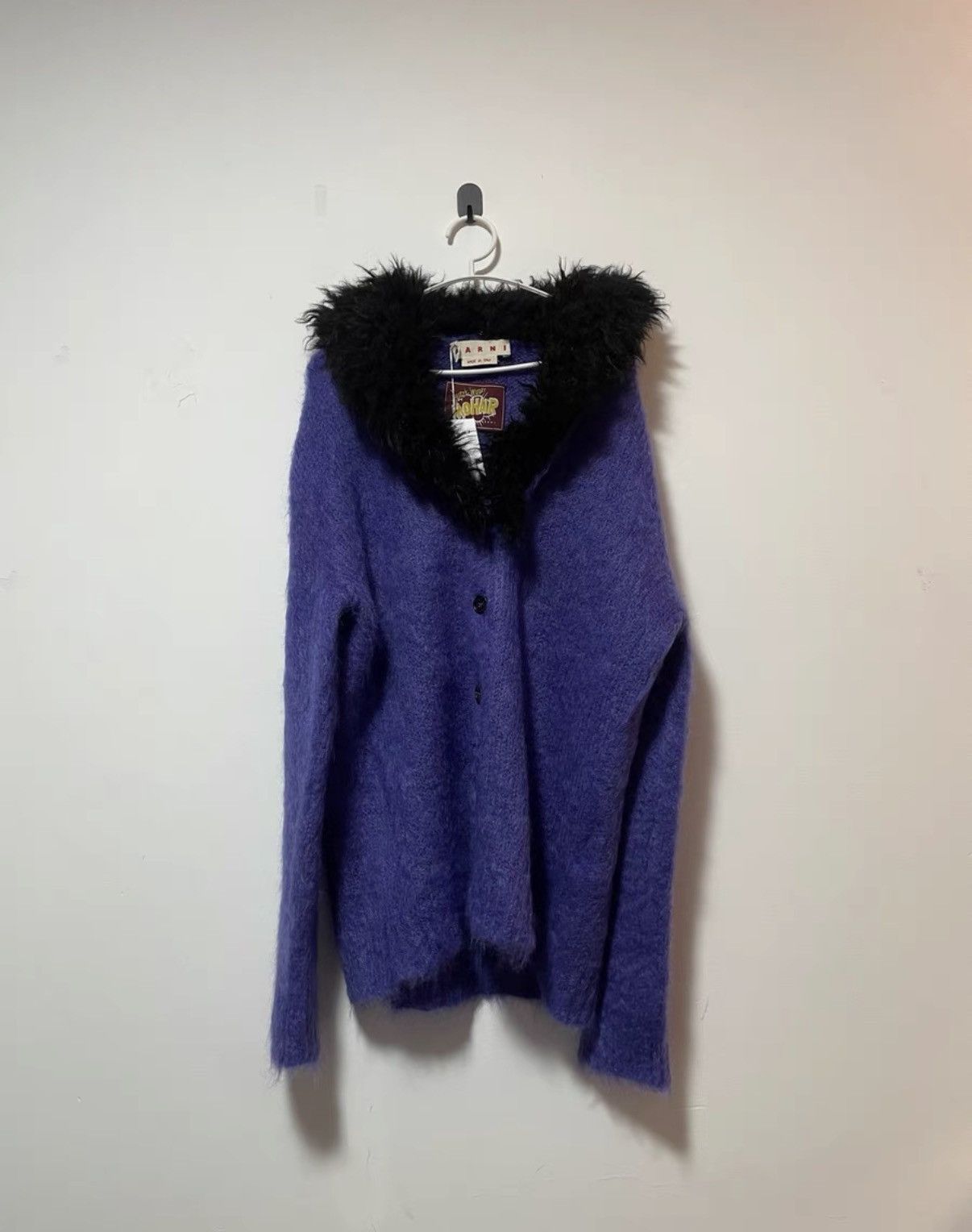 Marni Marni Mohair Fur Collar Cardigan Size US M / EU 48-50 / 2 - 1 Thumbnail