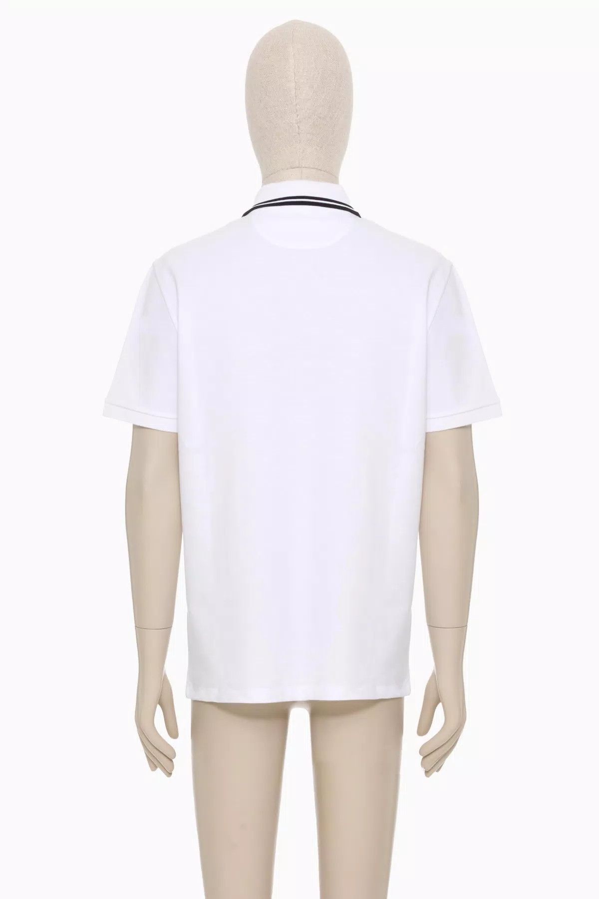 Valentino oc11z0725 Cotton Pique Polo Shirt in White Size US XS / EU 42 / 0 - 3 Thumbnail