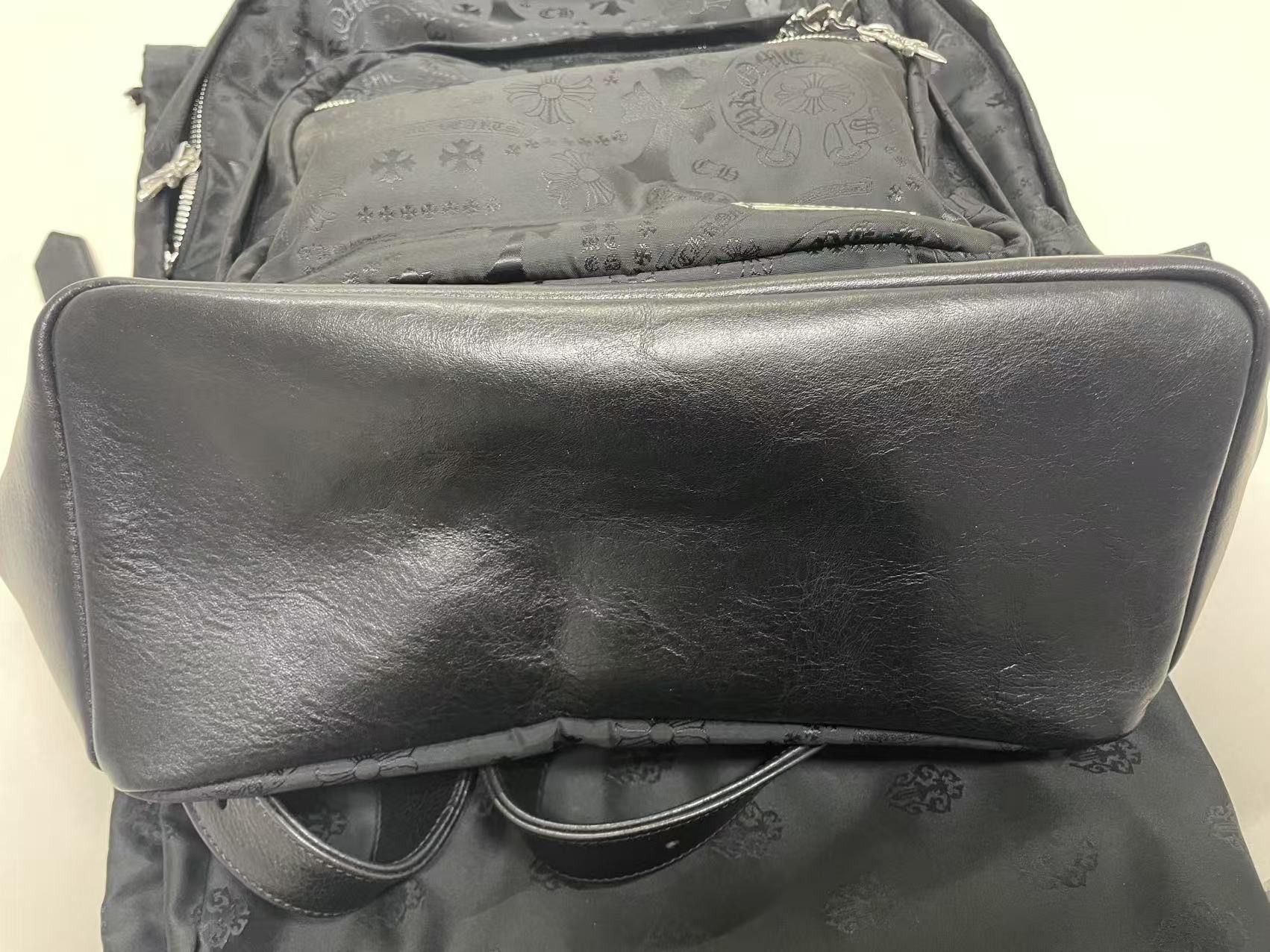 Chrome Hearts Chrome Hearts Nylon Tonal Monogram Cross Backpack Size ONE SIZE - 16 Thumbnail