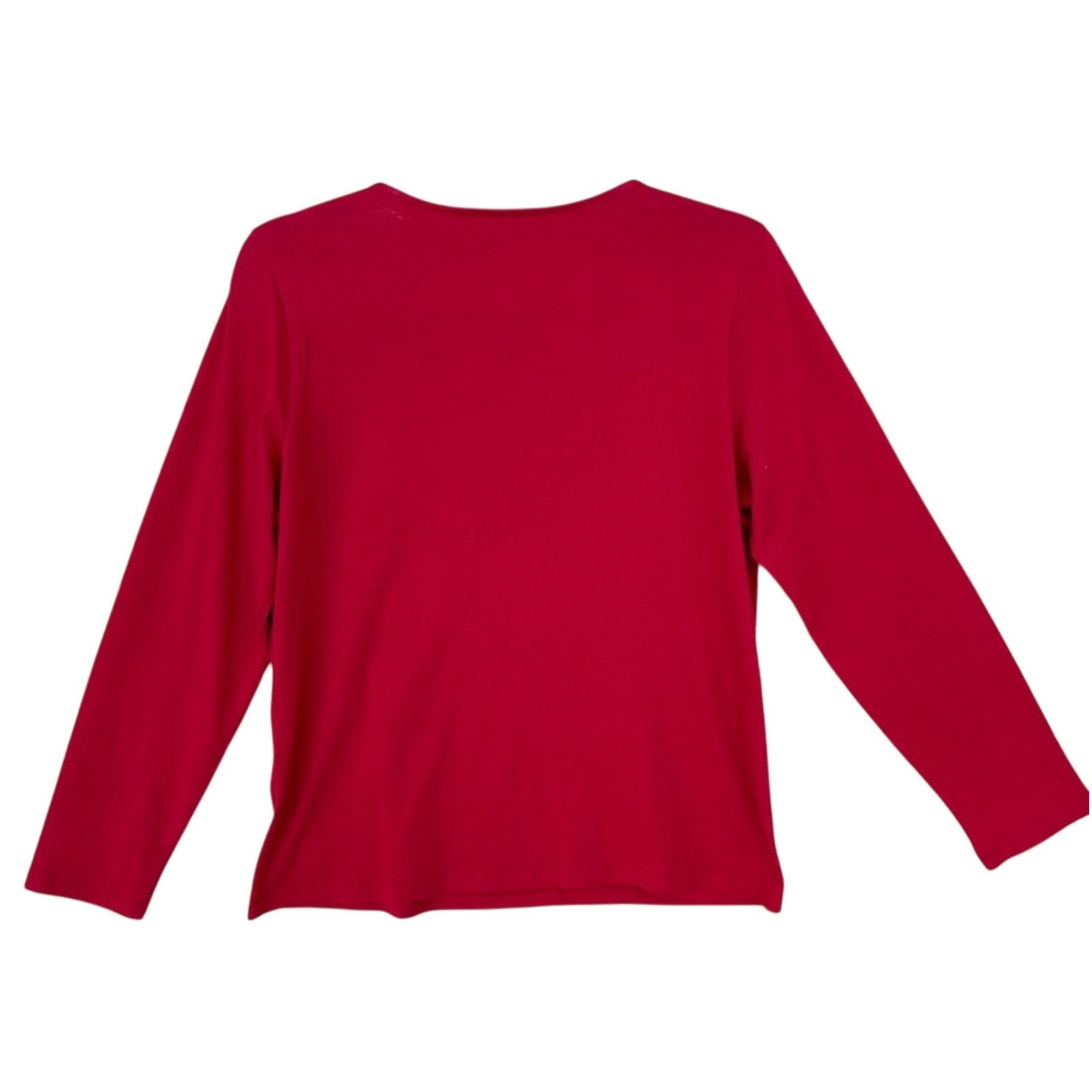 Chicos New Chicos Womens Medium Beaded Neck Long Sleeve Blouse Size M / US 6-8 / IT 42-44 - 2 Thumbnail