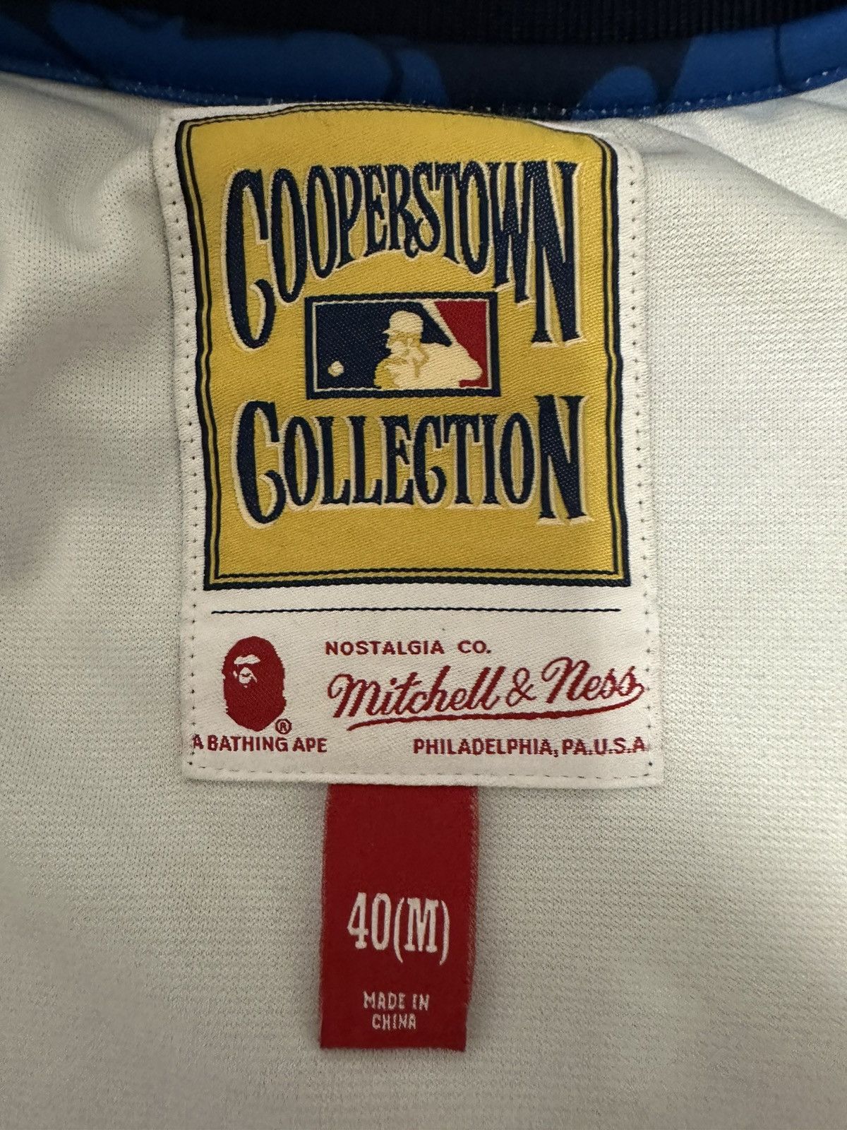 Bape × Mitchell & Ness Bape x Mitchell & Ness NY Yankees Jacket Size US M / EU 48-50 / 2 - 6 Thumbnail