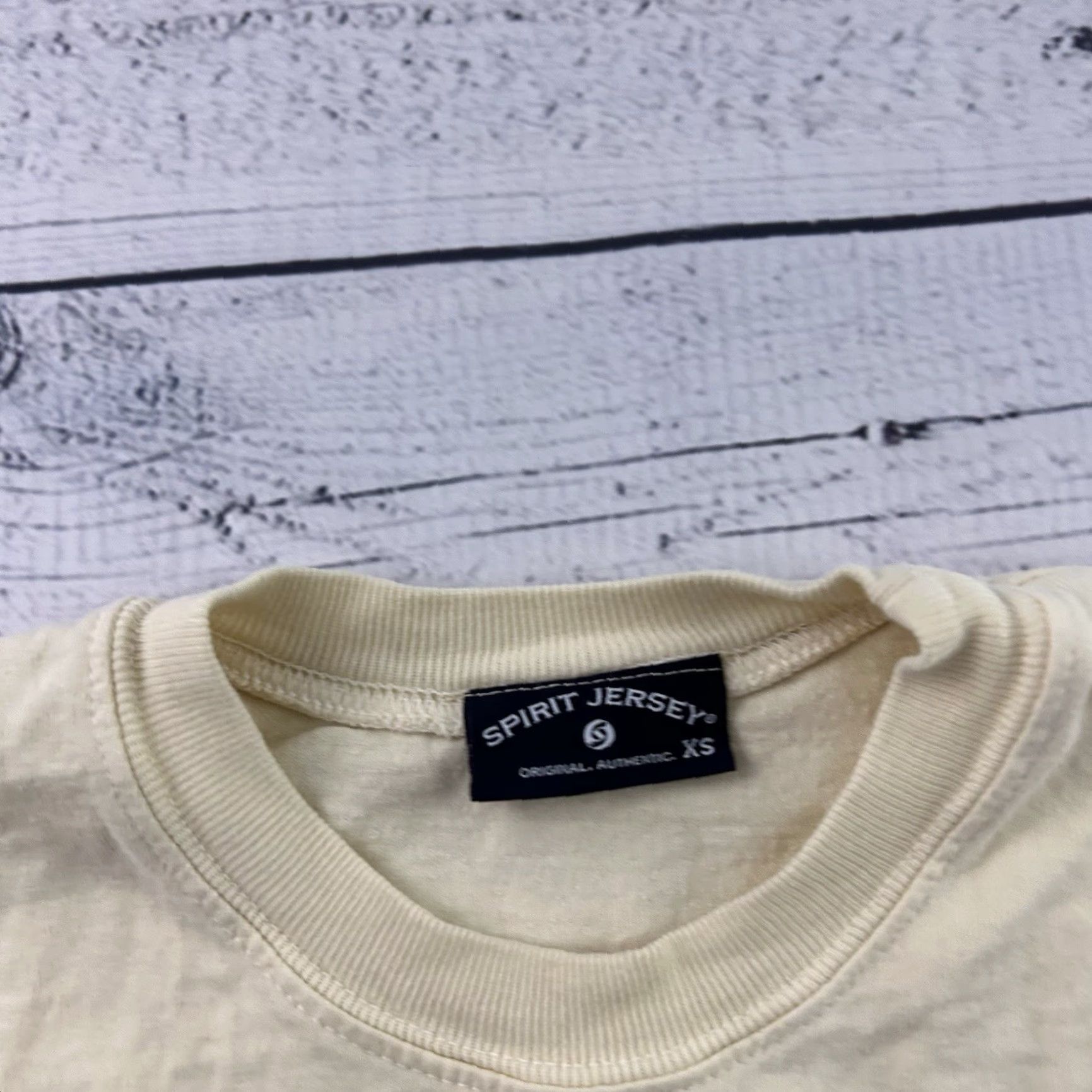 Vintage Spirit Jersey Shirt Long Sleeve Men XS Yellow Coco Cay Royal Caribbean Split Size US XS / EU 42 / 0 - 3 Thumbnail