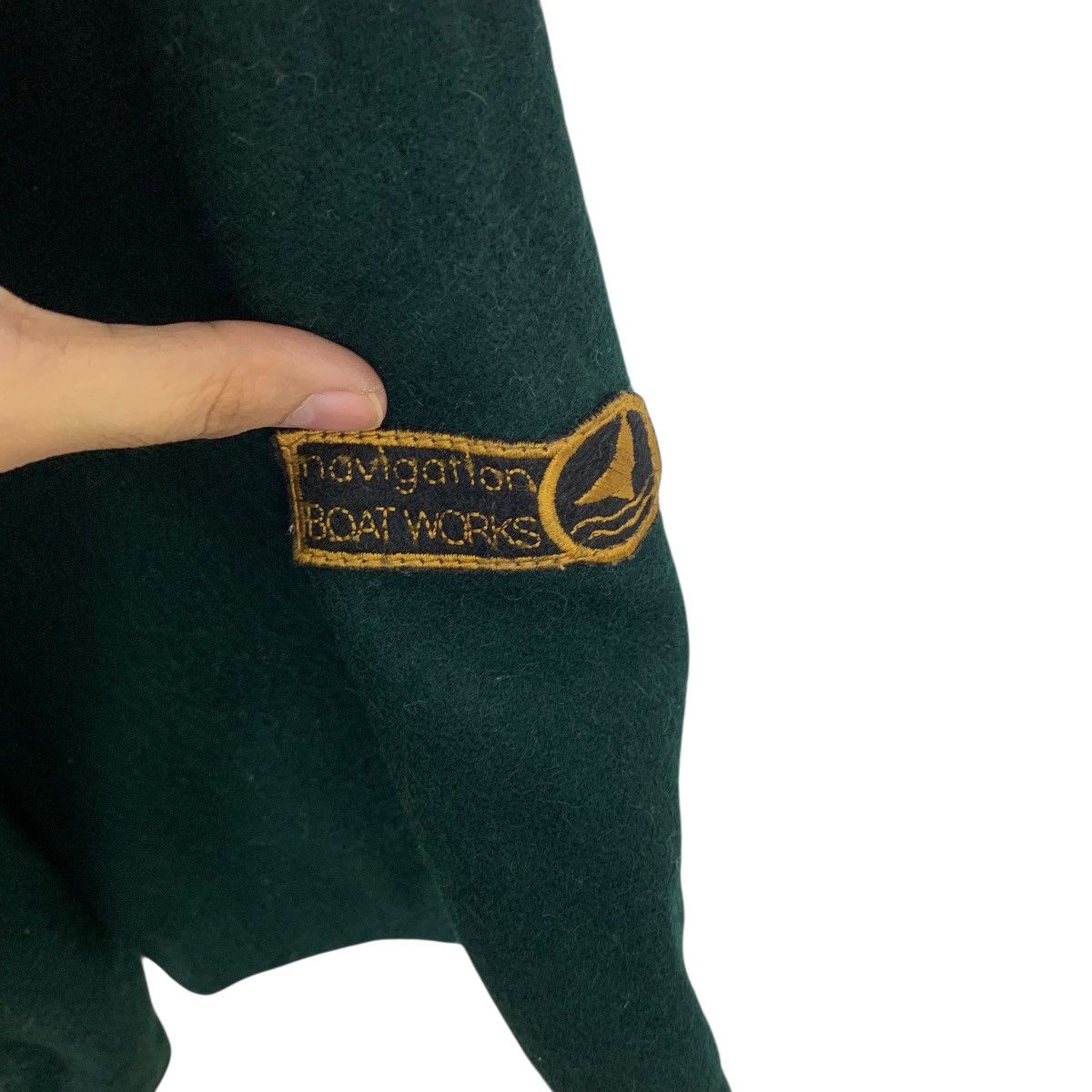 Vintage Vintage BOAT WORKS Green Quilted Duffle Coat Heavy Jacket Size US XL / EU 56 / 4 - 8 Thumbnail