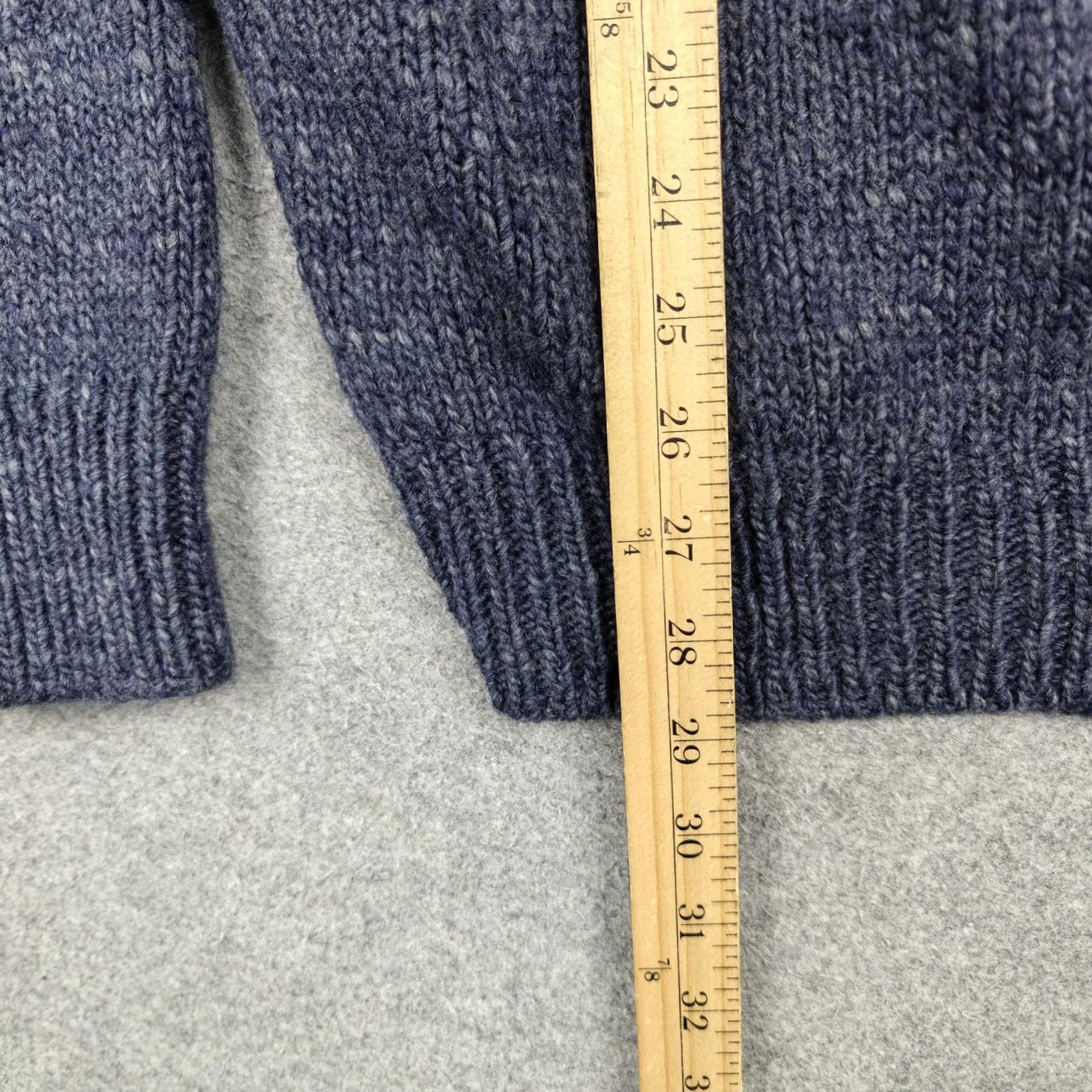 J.Crew J Crew Sweater Mens XL Blue Heather Wool Alpaca Shawl Collar Knit Pullover Size US XL / EU 56 / 4 - 7 Thumbnail