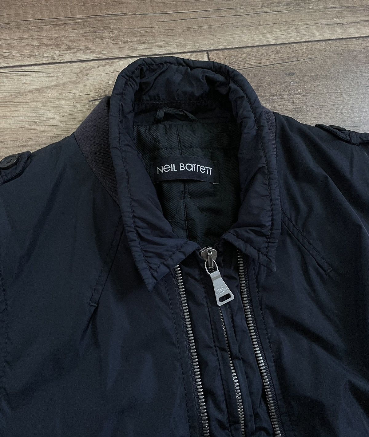 Neil Barrett Neil Barrett Nylon MA-1 Military Bomber Jacket Size US M / EU 48-50 / 2 - 8 Thumbnail