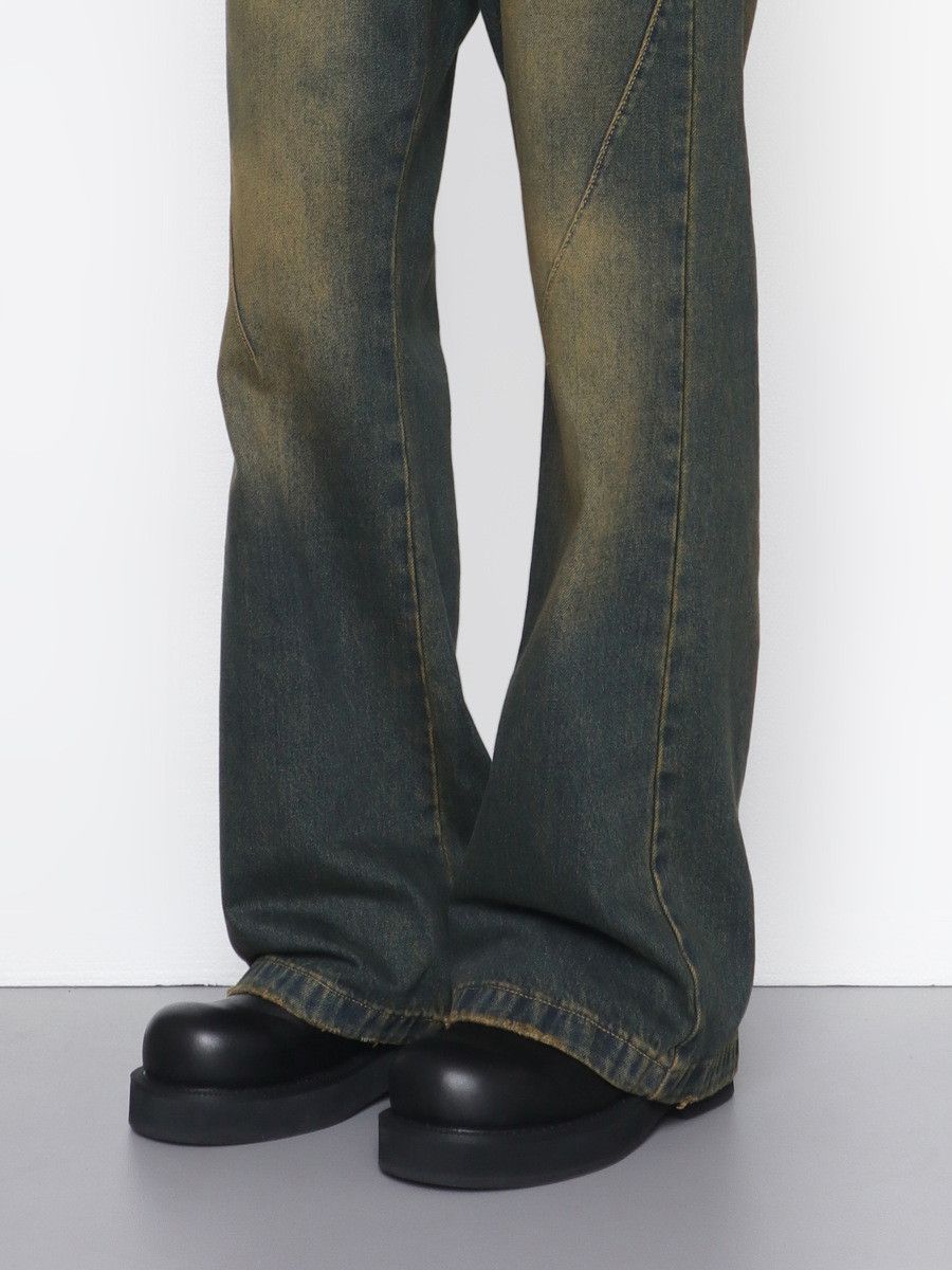 Japanese Brand × Jean American retro distressed loose all-match flared jeans Size US 32 / EU 48 - 5 Thumbnail