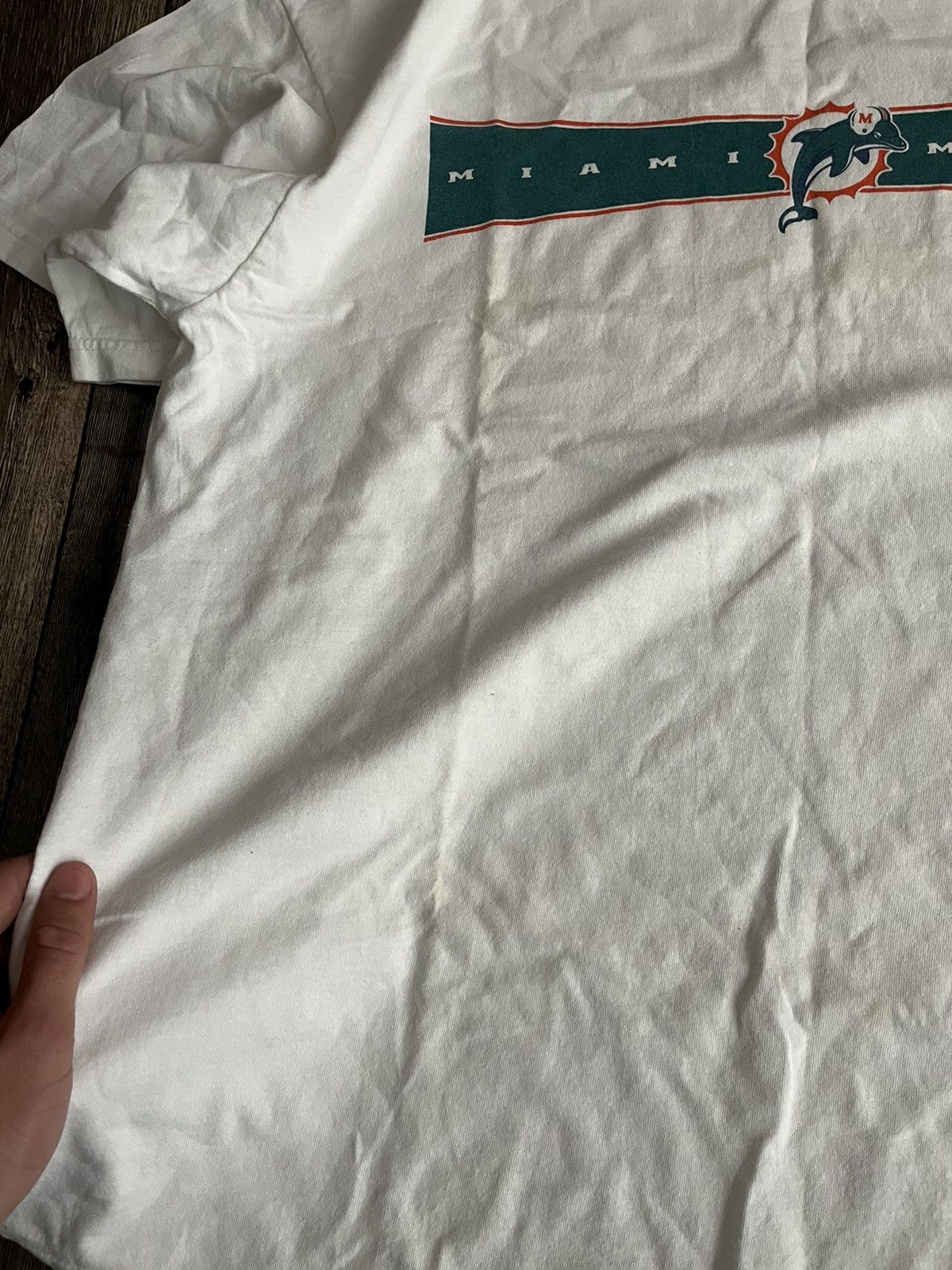 Adidas Vintage Adidas Miami Dolphins Back Print T-shirt NFL Size US L / EU 52-54 / 3 - 11 Thumbnail