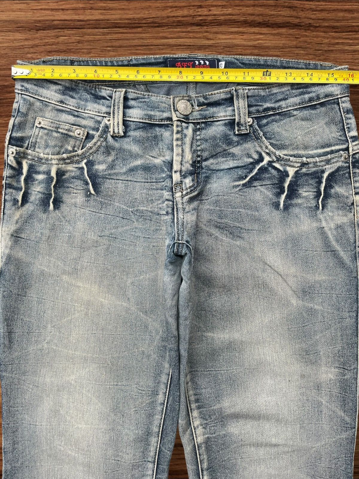 Japanese Brand × Le Grande Bleu (L.G.B.) Vintage Japanese Brand Stone Washed Grunge Style Flare Jeans Size 29" - 11 Thumbnail